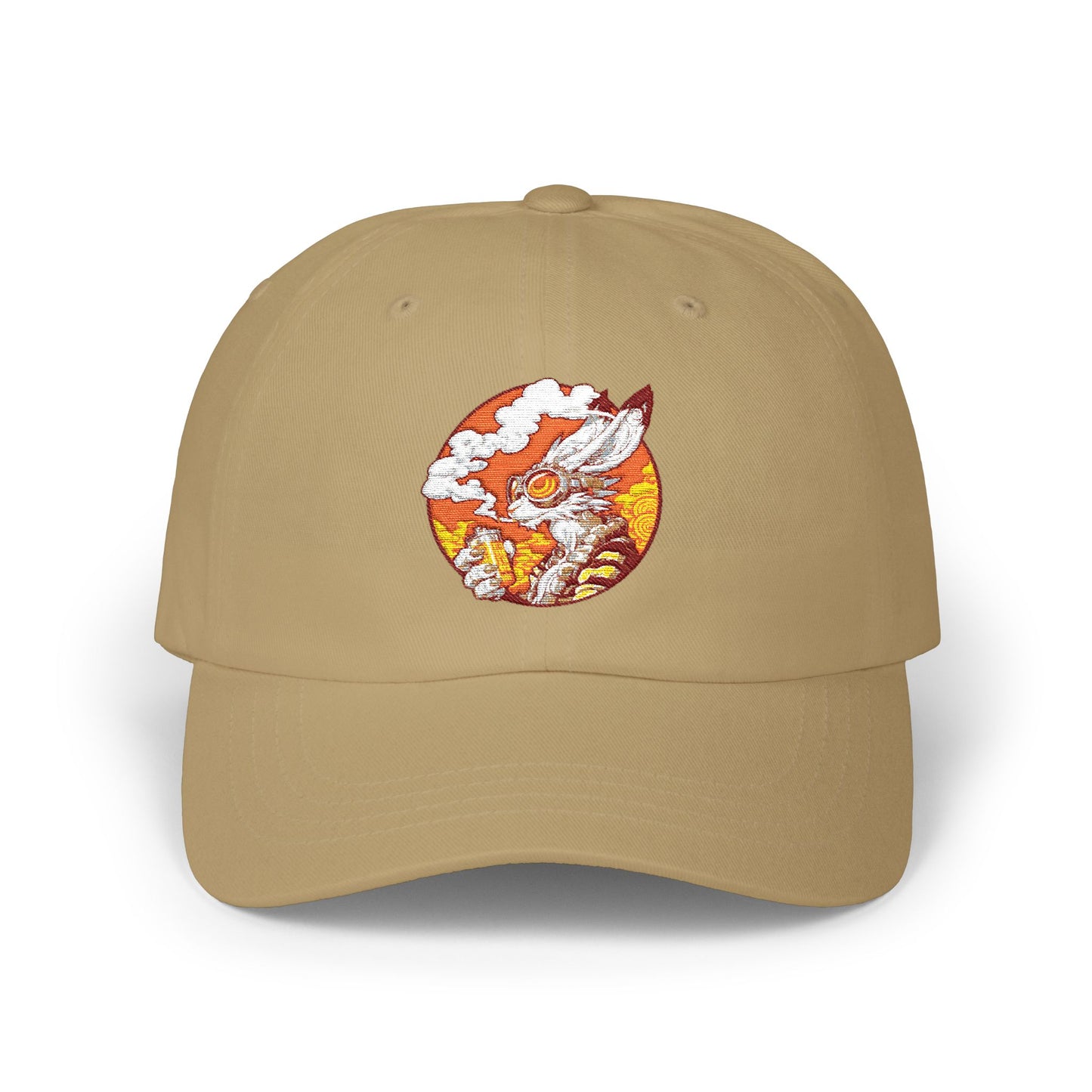 Classic Dad Cap - Sunset Embroidered Hat Bunny1