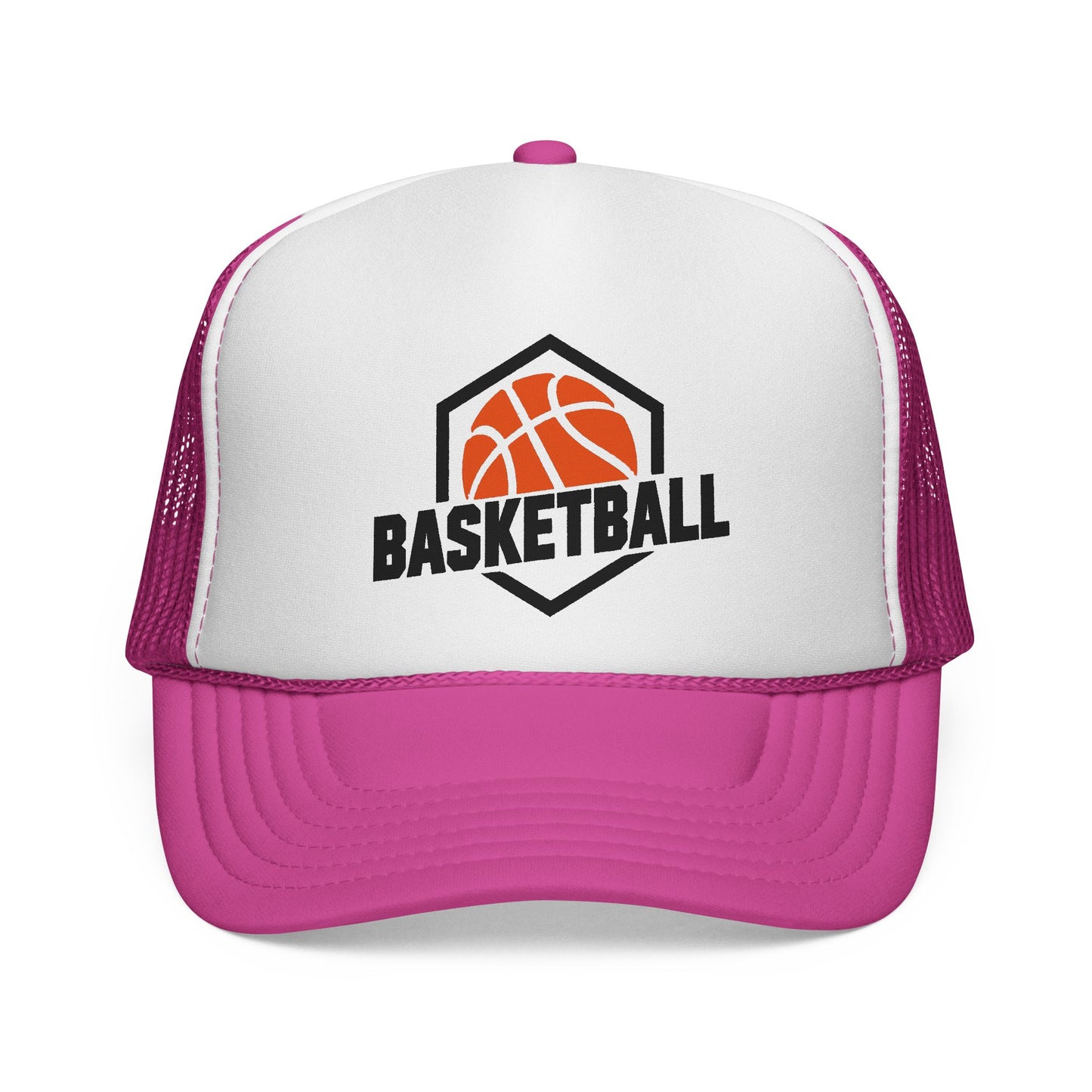 Czapka z daszkiem typu trucker do koszykówki — siateczkowa czapka z logo Retro Court