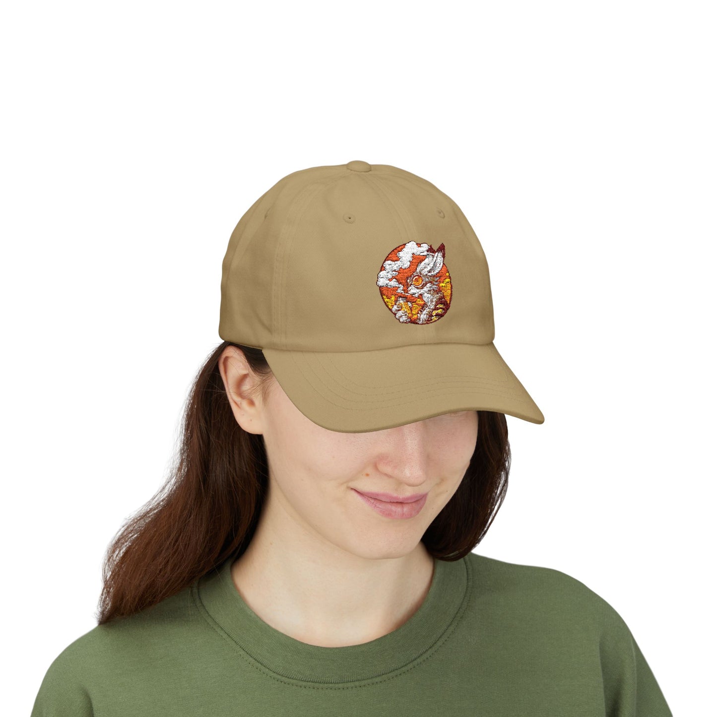 Classic Dad Cap - Sunset Embroidered Hat Bunny1