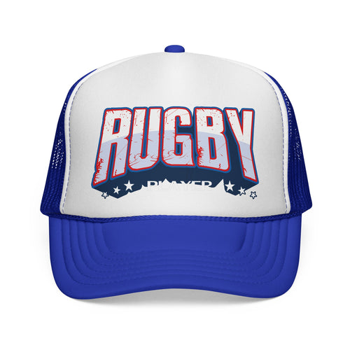 Rugby Trucker Hat — Vintage Athletic Mesh Cap for Players & Fans