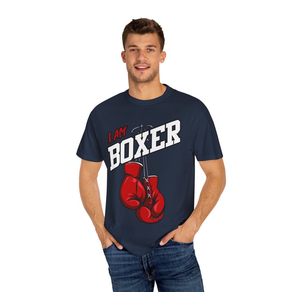 Koszulka unisex z nadrukiem "Boxing bx2 Therapy" barwiona na odzieży