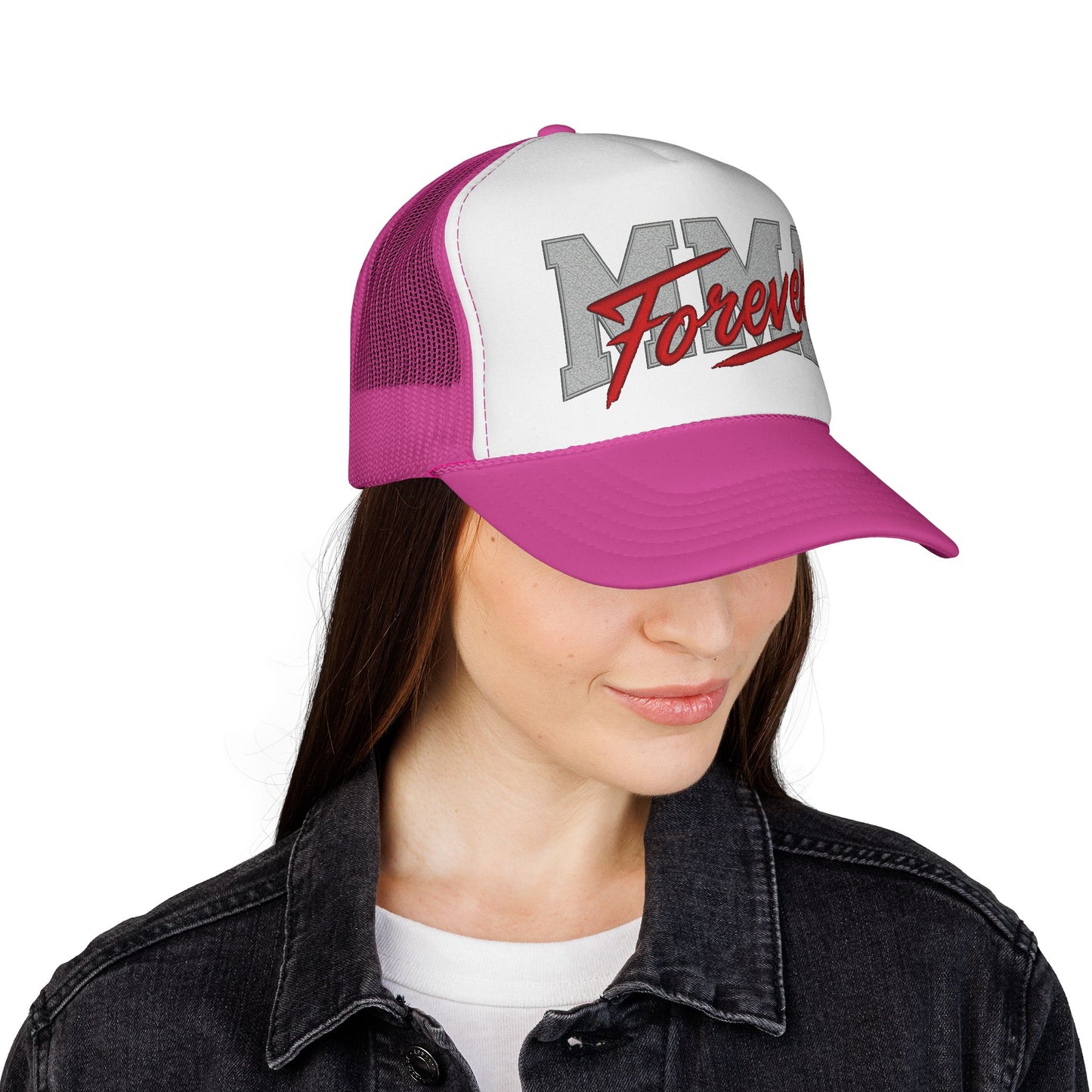 Czapka typu trucker Mama Forever — Retro Script Mom Hat