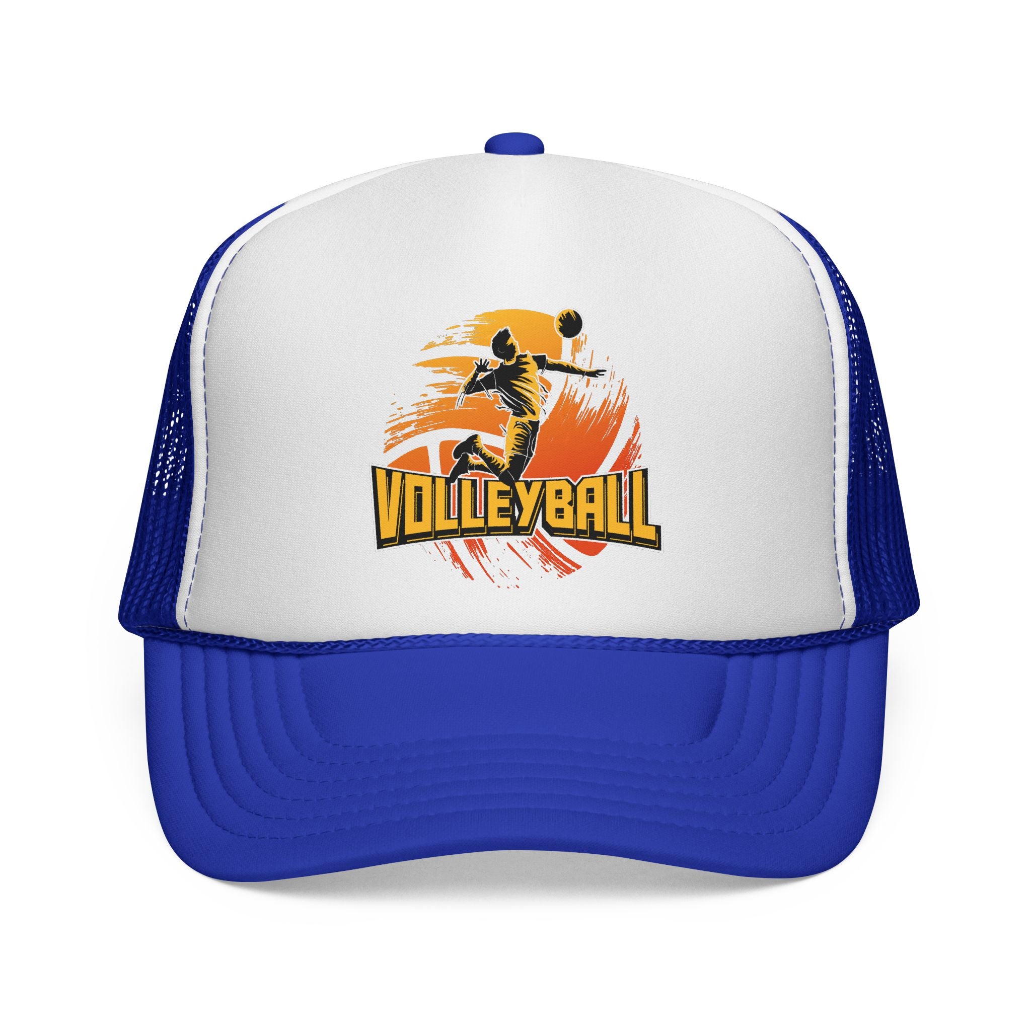 Czapka typu trucker do siatkówki — Vintage Sunset Spike Cap dla graczy i kibiców