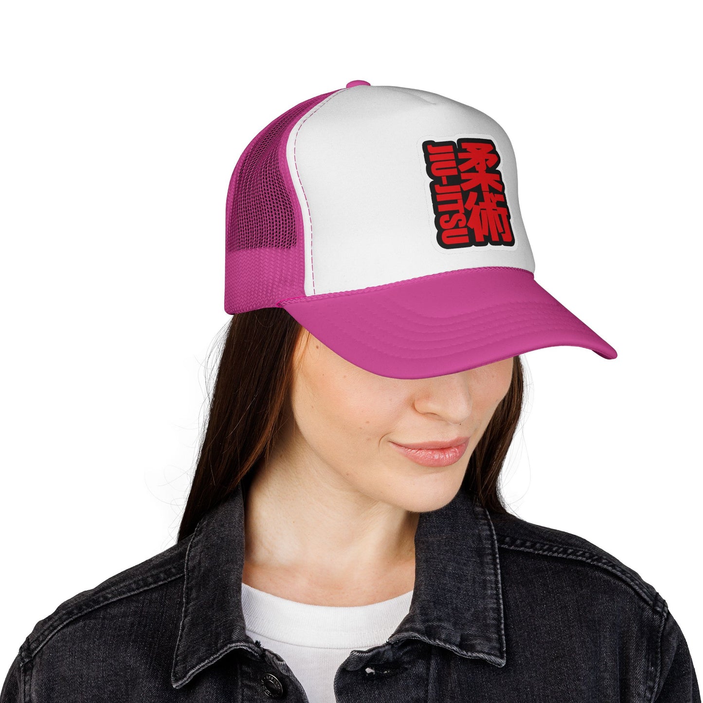 Czapka Jiu-Jitsu Trucker – czerwona czapka Kanji Martial Arts