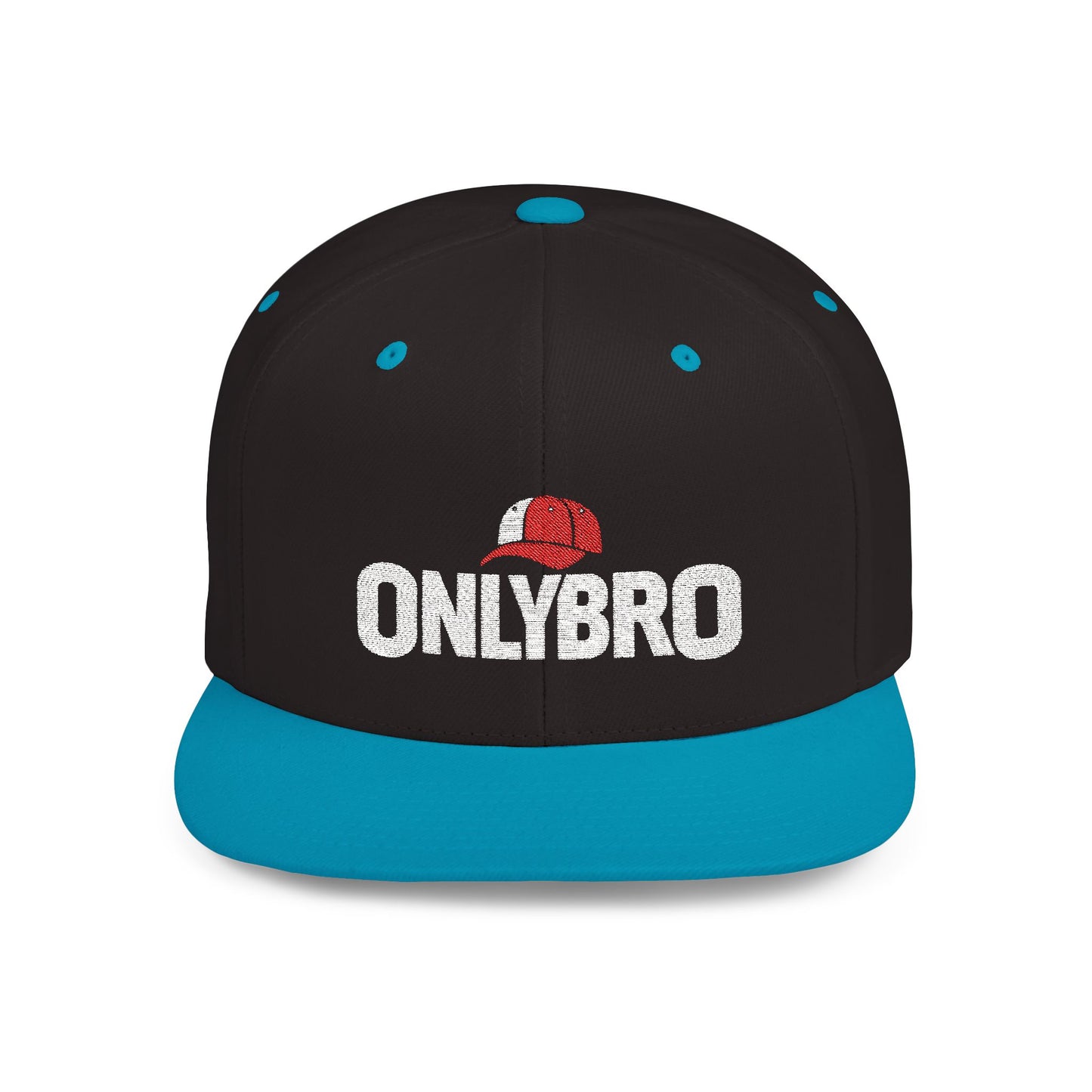 ONLYBRO Flat Bill Snapback Hat - Bold Style for Casual Outings