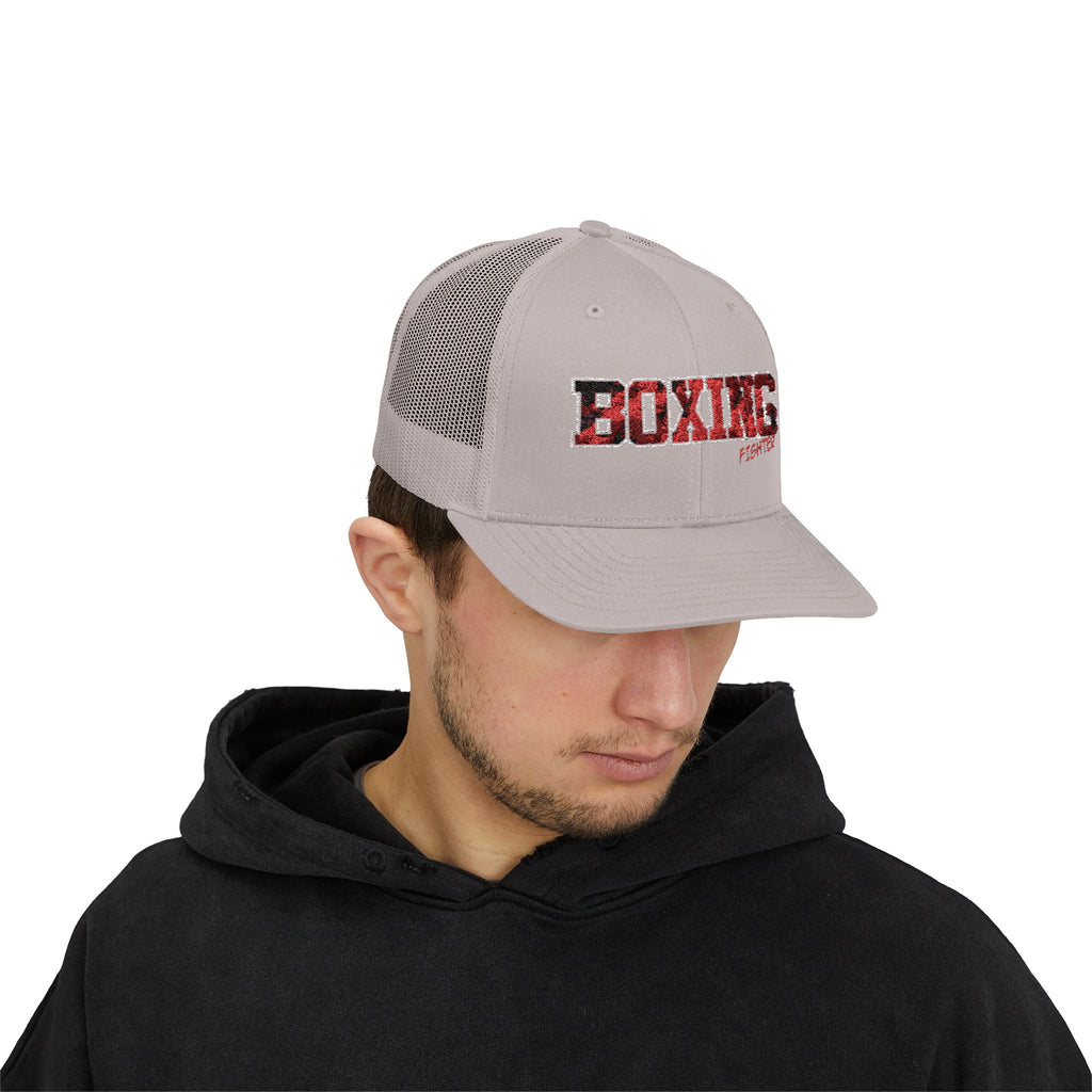 Czapka typu snapback trucker z motywem boksera - BX14 