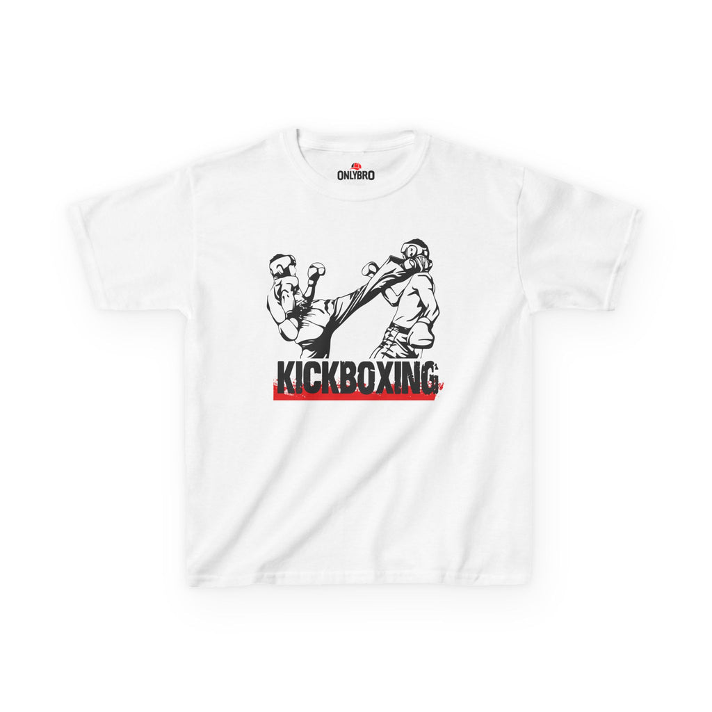 Koszulka dziecięca z bawełny do kickboxingu OnlyBro KB10