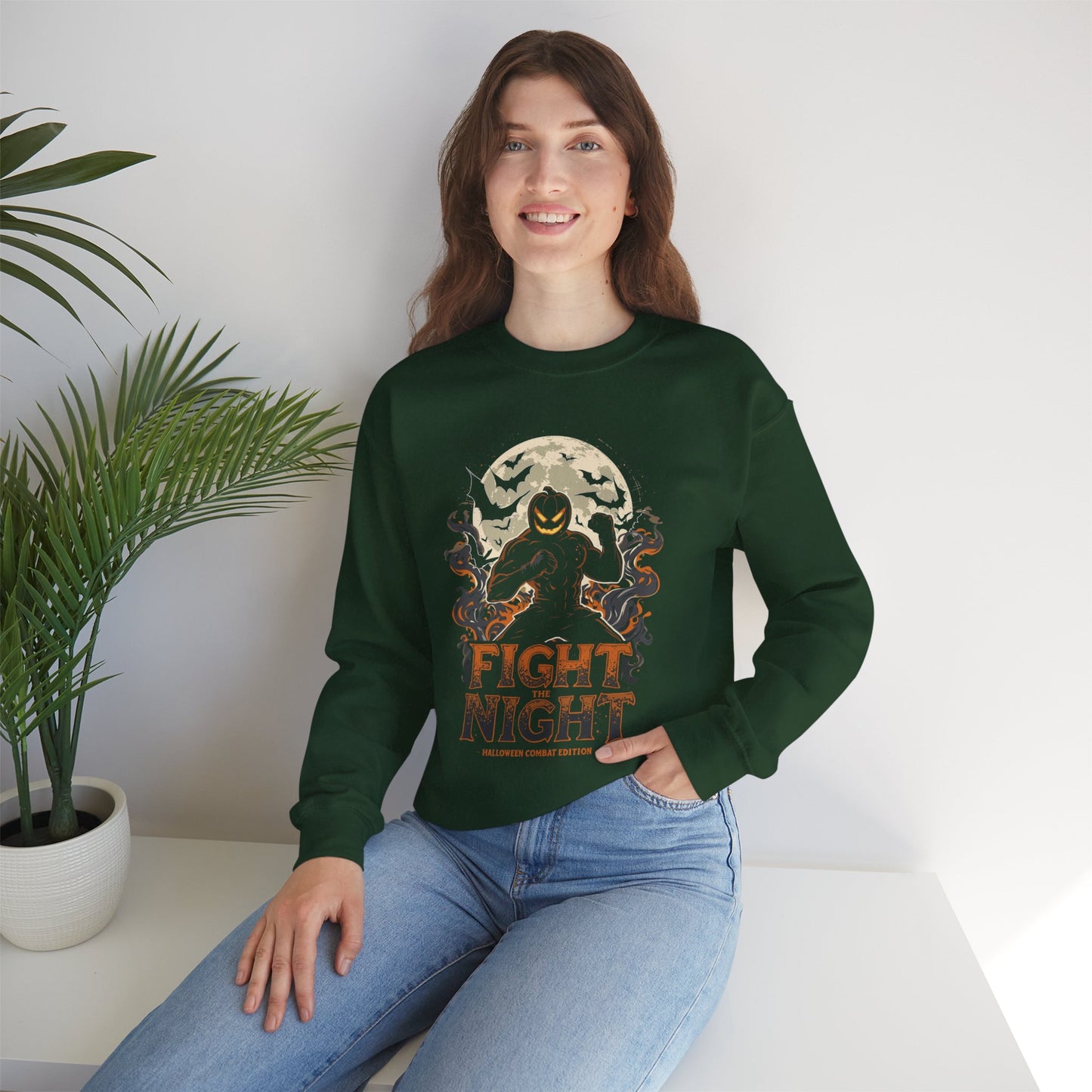 Halloween Fight Night Crewneck Sweatshirt H18