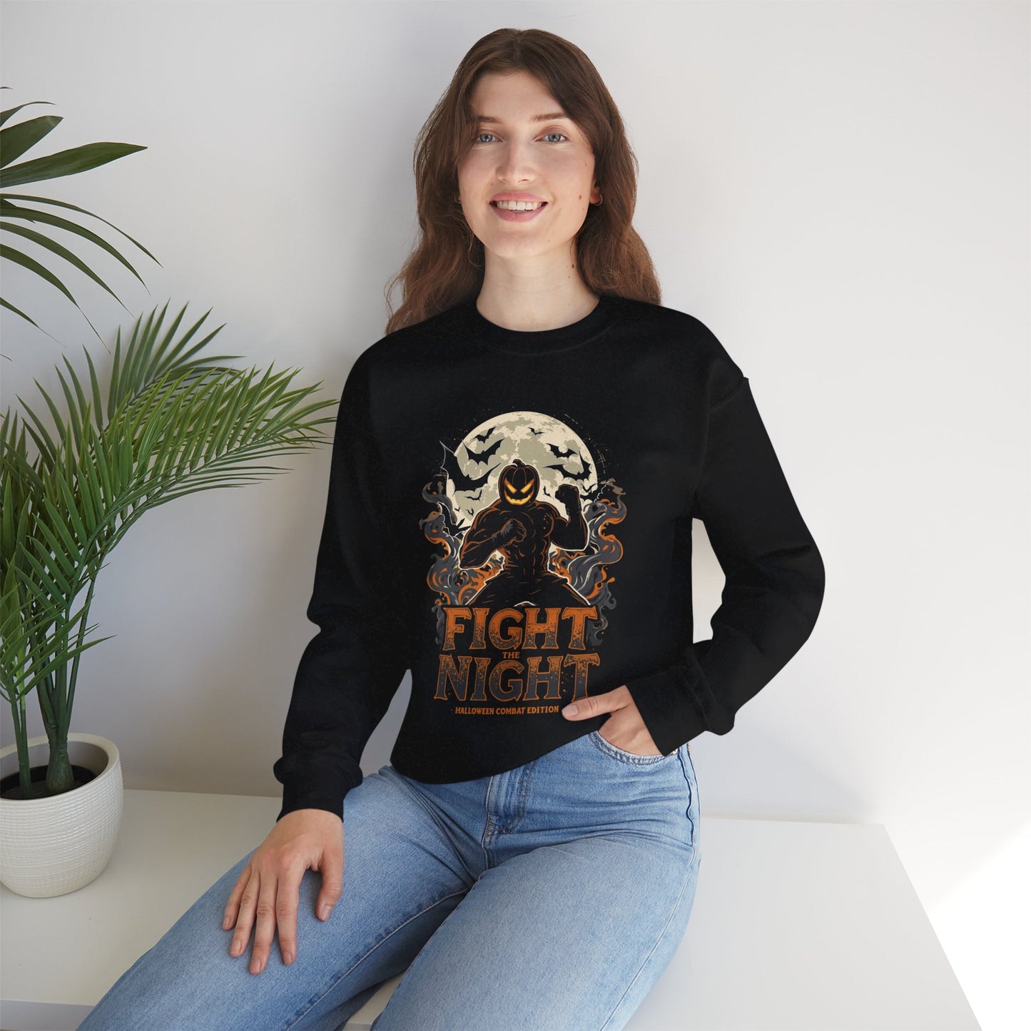 Halloween Fight Night Crewneck Sweatshirt H18