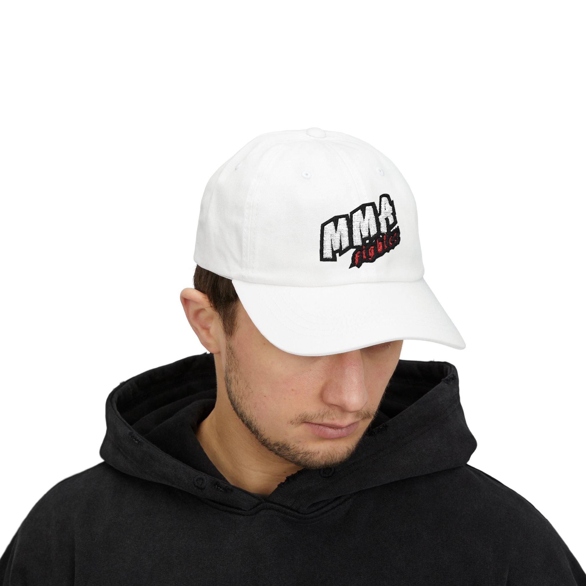 Czapka MMA Fighter Classic Dad Cap – regulowana, biała czapka dla entuzjastów sportu