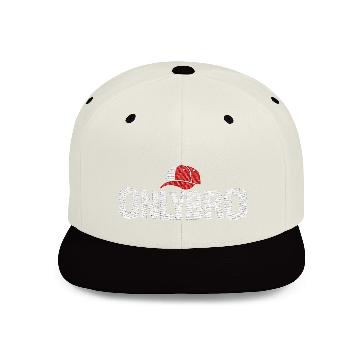 ONLYBRO Flat Bill Snapback Hat - Bold Style for Casual Outings