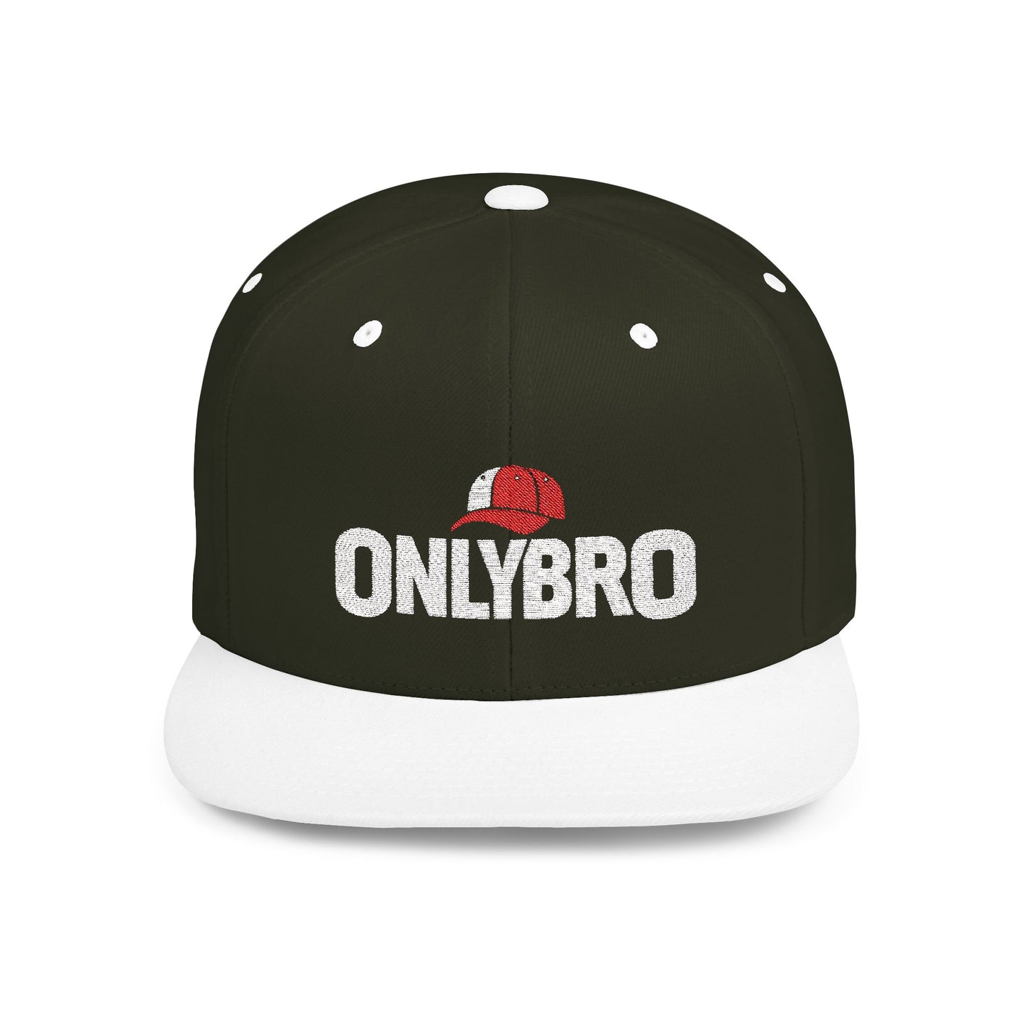 ONLYBRO Flat Bill Snapback Hat - Bold Style for Casual Outings