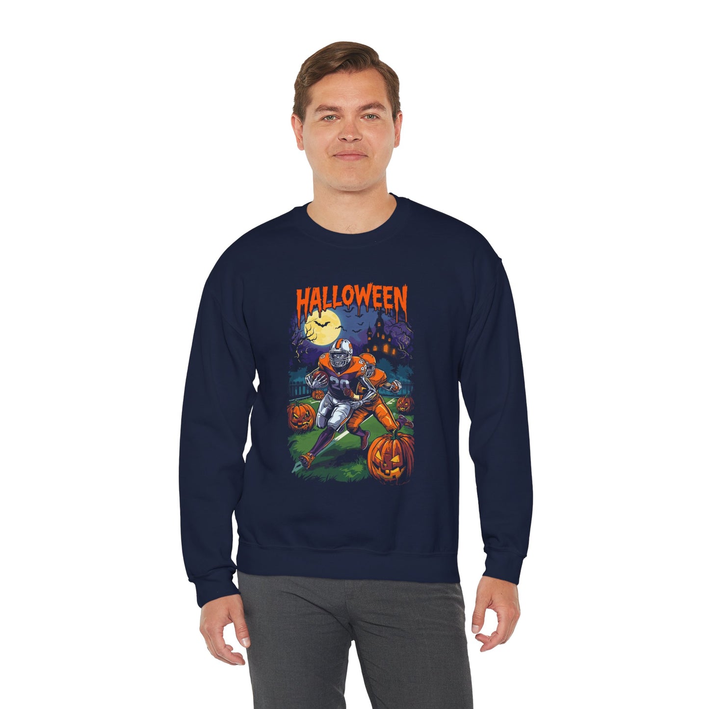 Halloween-Themed Unisex Crewneck Sweatshirt H19