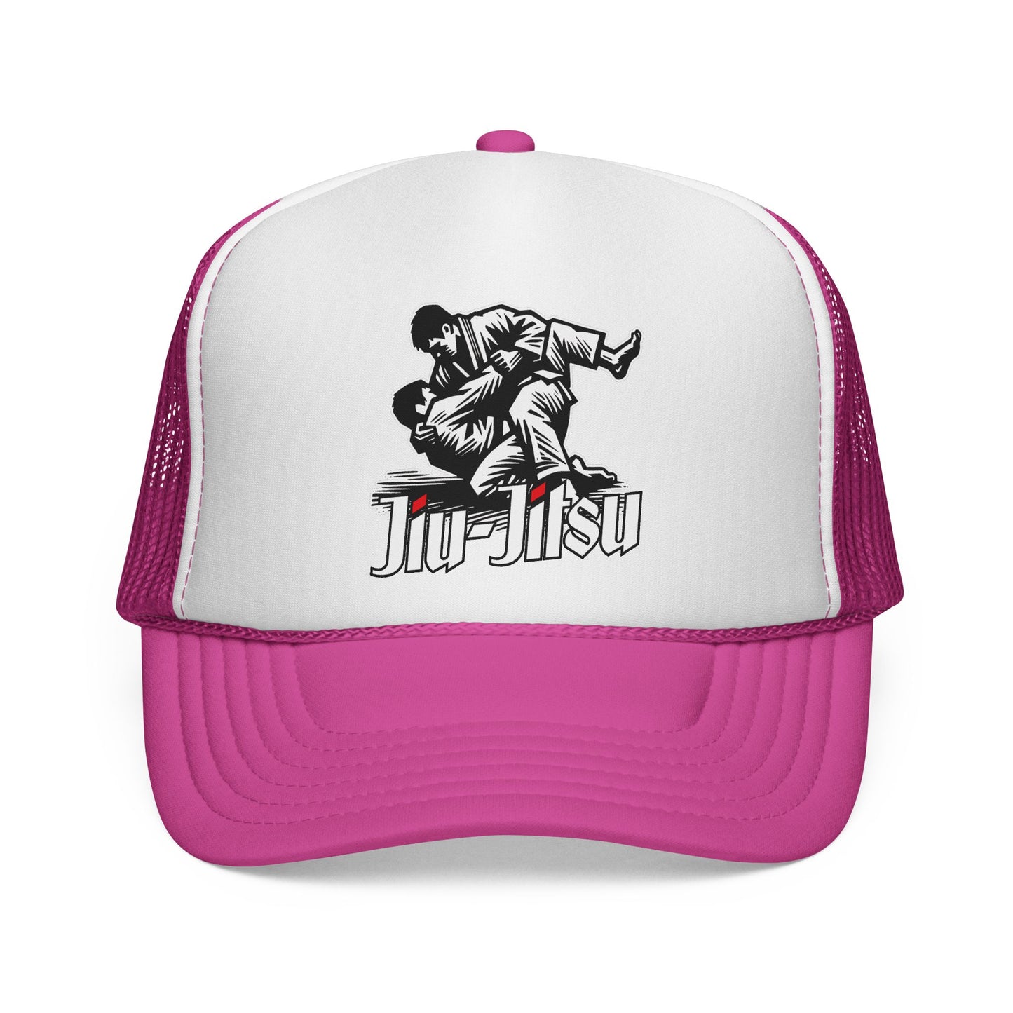 Czapka typu trucker Jiu-Jitsu — wzór vintage grappling