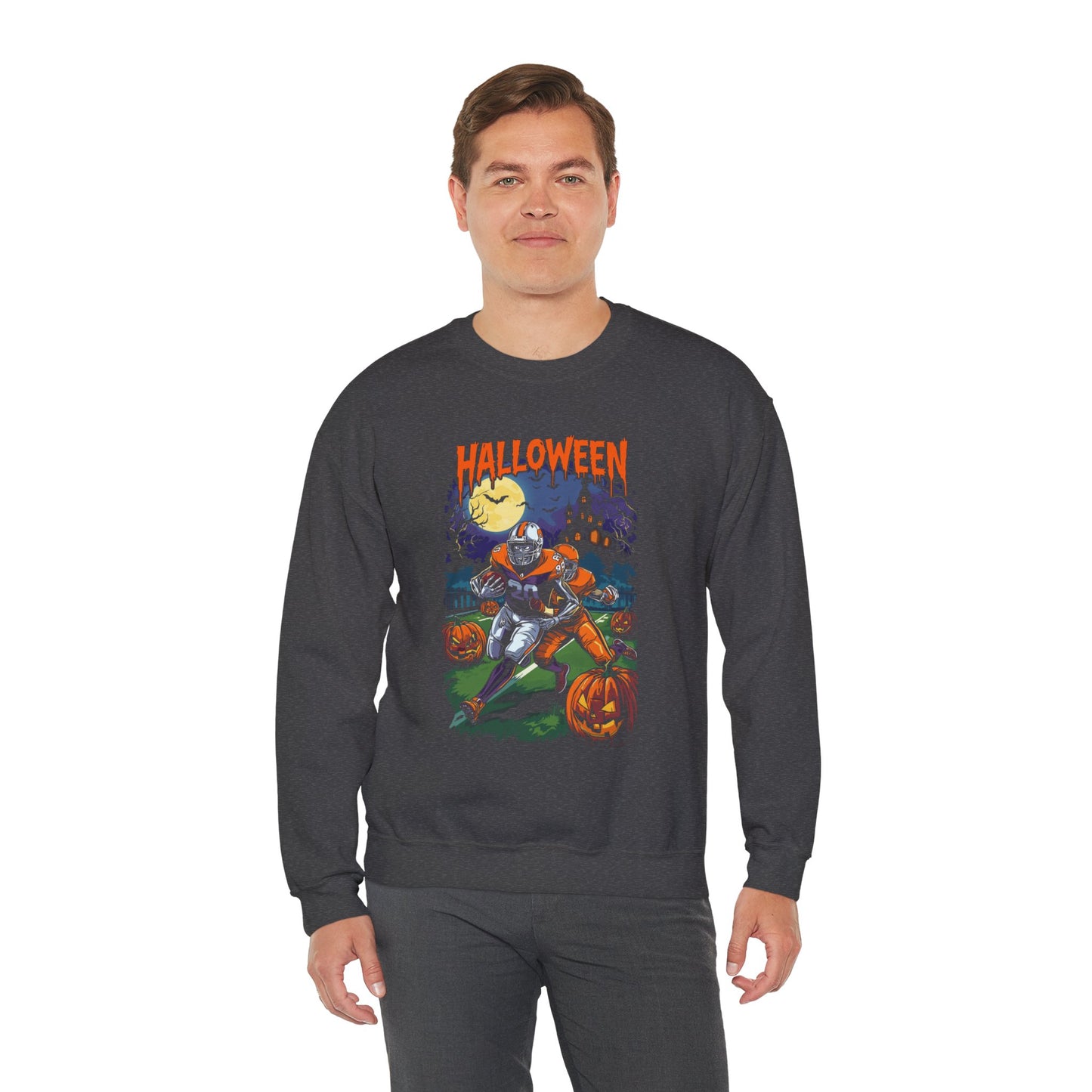 Halloween-Themed Unisex Crewneck Sweatshirt H19