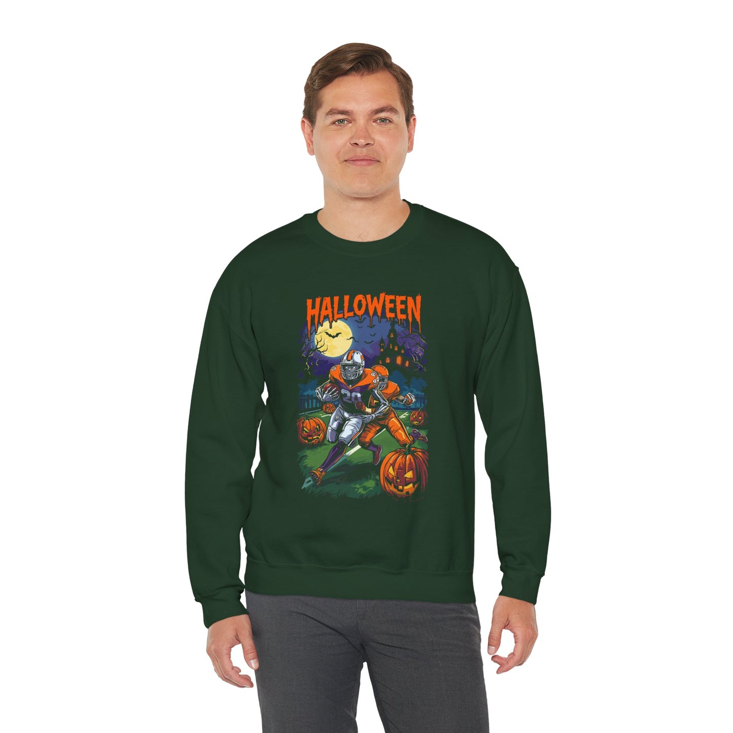 Halloween-Themed Unisex Crewneck Sweatshirt H19