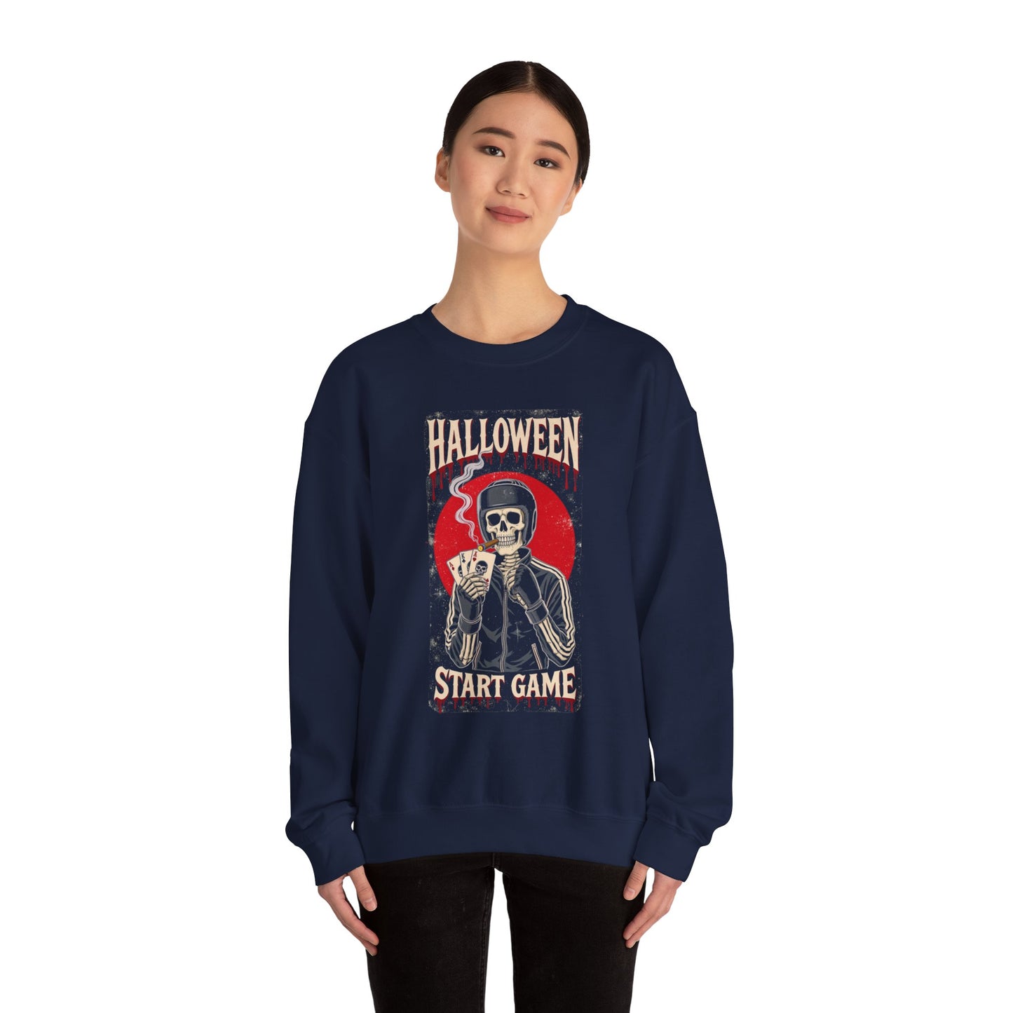 Halloween Skeleton Crewneck Sweatshirt H25