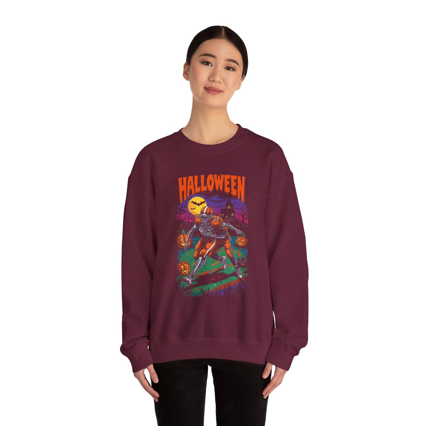 Halloween Graphic Crewneck Sweatshirt H22