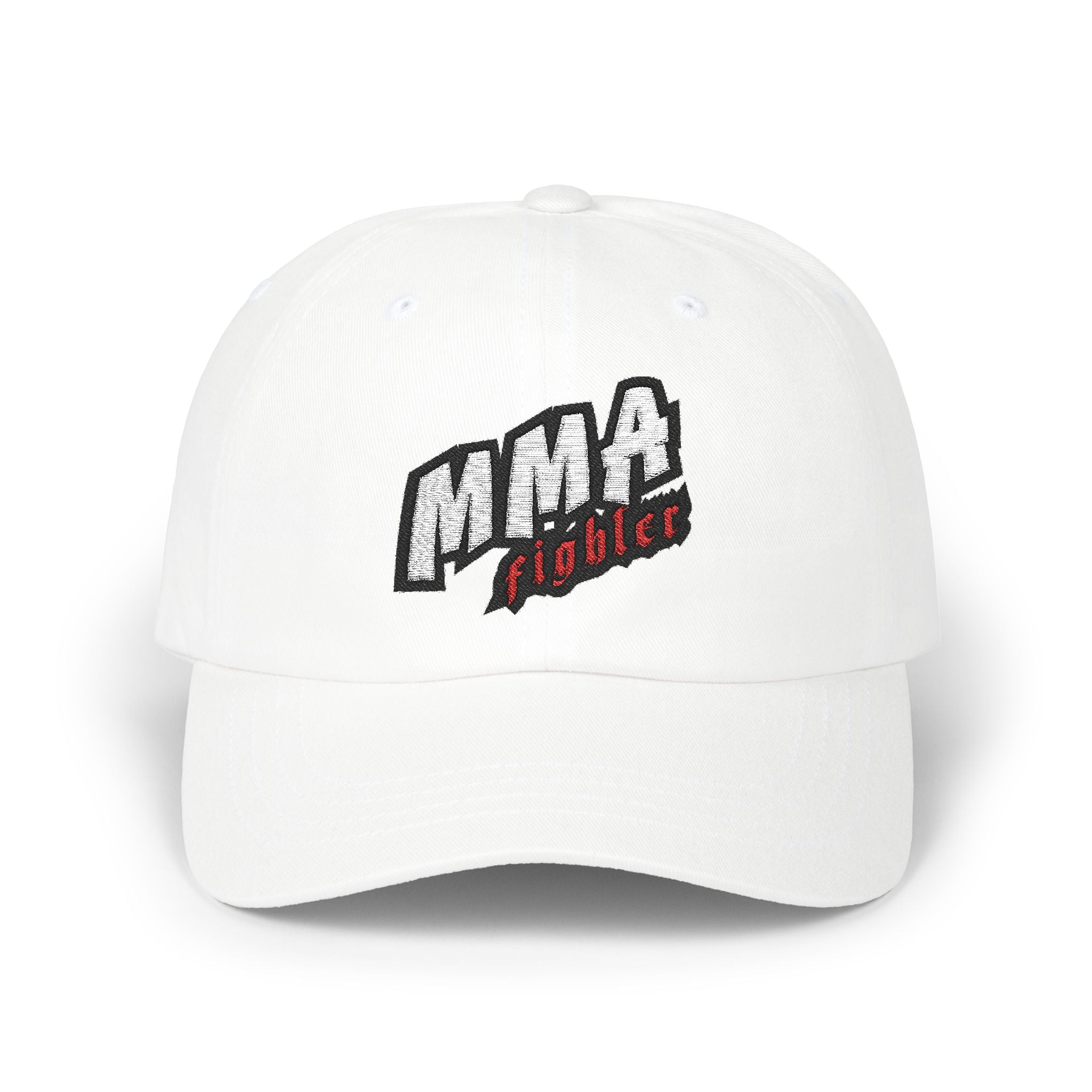 Czapka MMA Fighter Classic Dad Cap – regulowana, biała czapka dla entuzjastów sportu