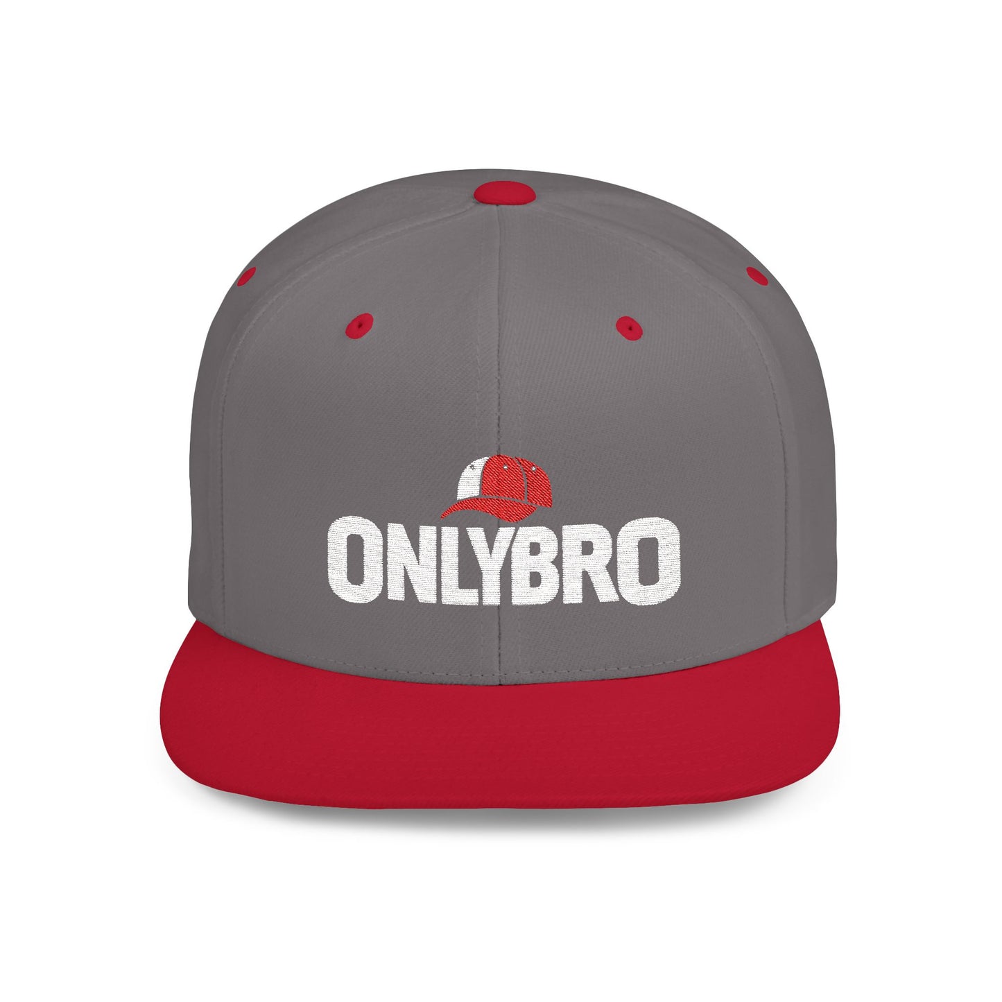 ONLYBRO Flat Bill Snapback Hat - Bold Style for Casual Outings