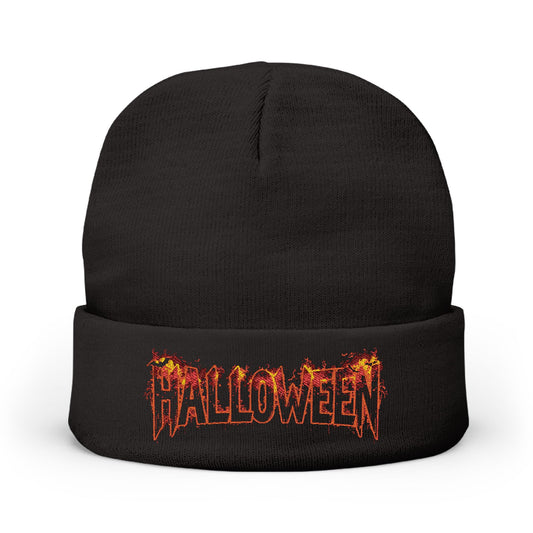 Halloween Embroidered Knit Beanie H31