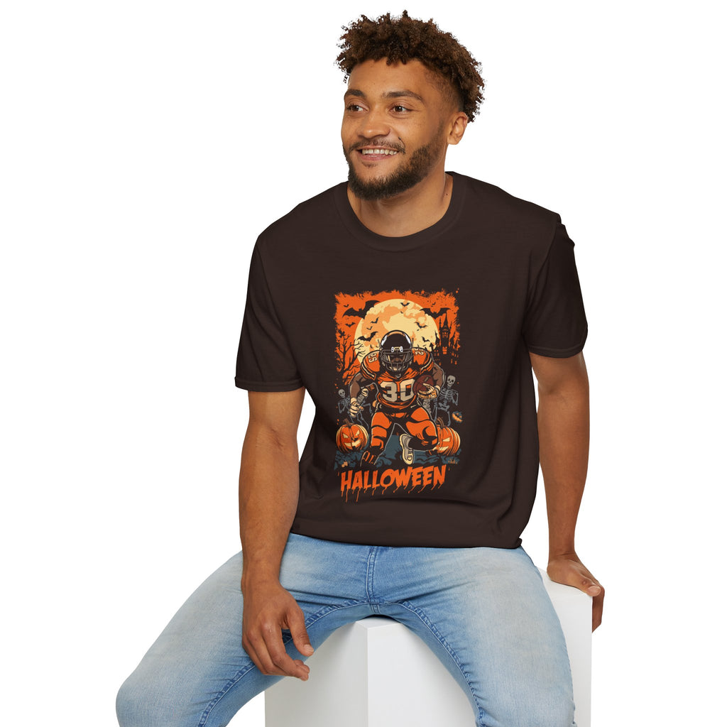 Halloween Football Unisex Softstyle T-Shirt H13