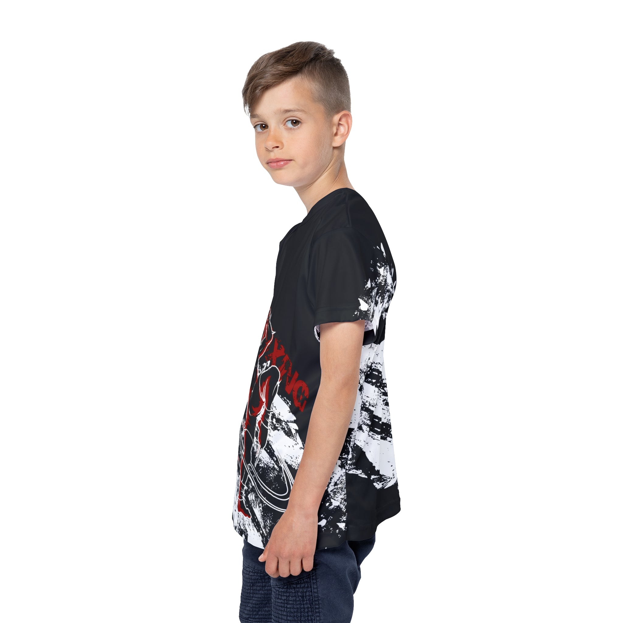 Koszulka do kickboxingu dla dzieci, poliester, OnlyBro KB13