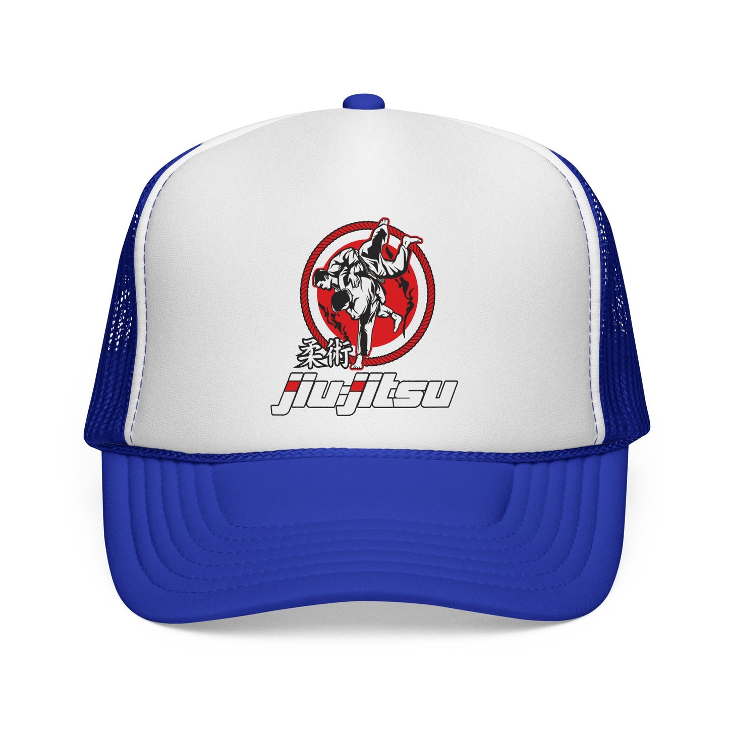 Czapka z daszkiem Jiu-Jitsu Trucker — czapka z łatką w stylu retro sztuk walki