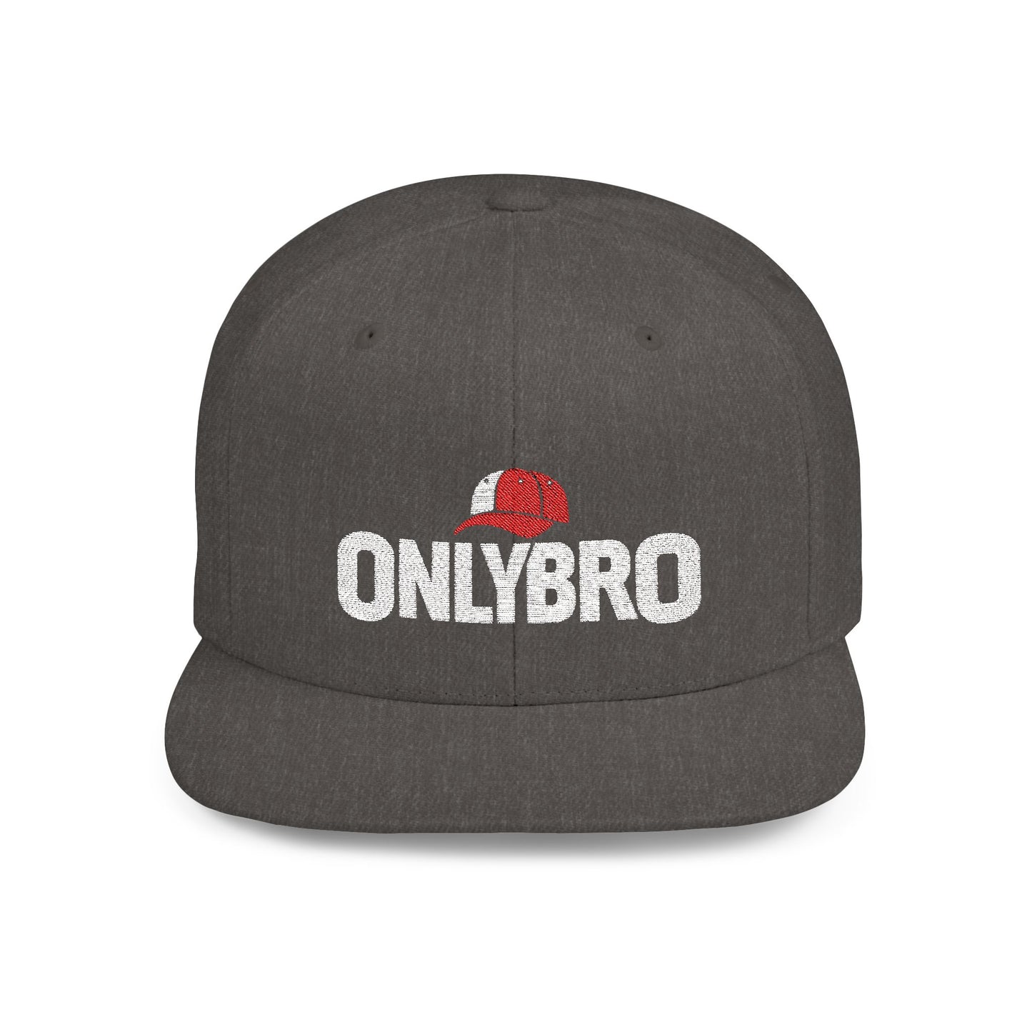 ONLYBRO Flat Bill Snapback Hat - Bold Style for Casual Outings