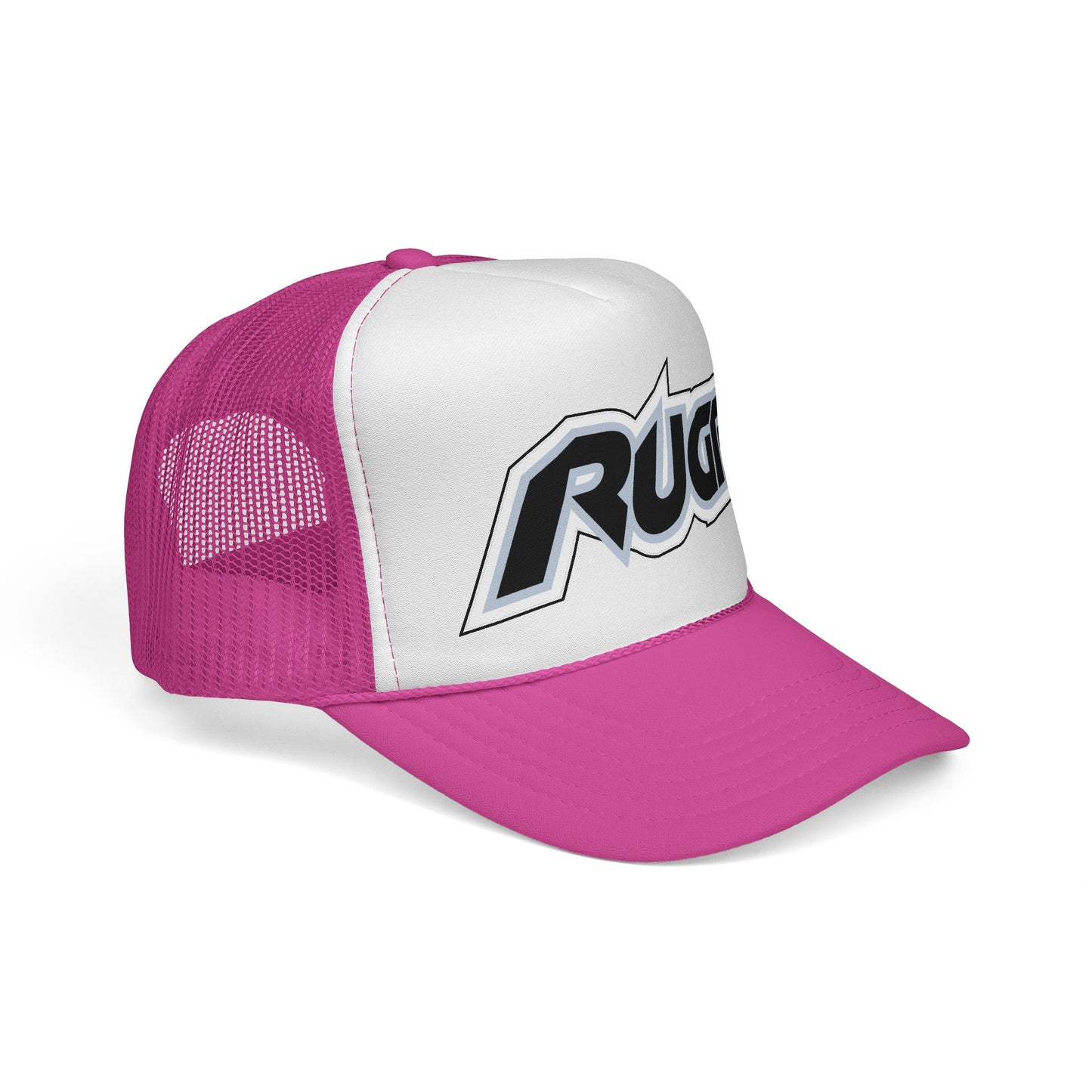 Czapka z daszkiem typu trucker w stylu rugby — retro sportowa czapka bejsbolówka z siateczki