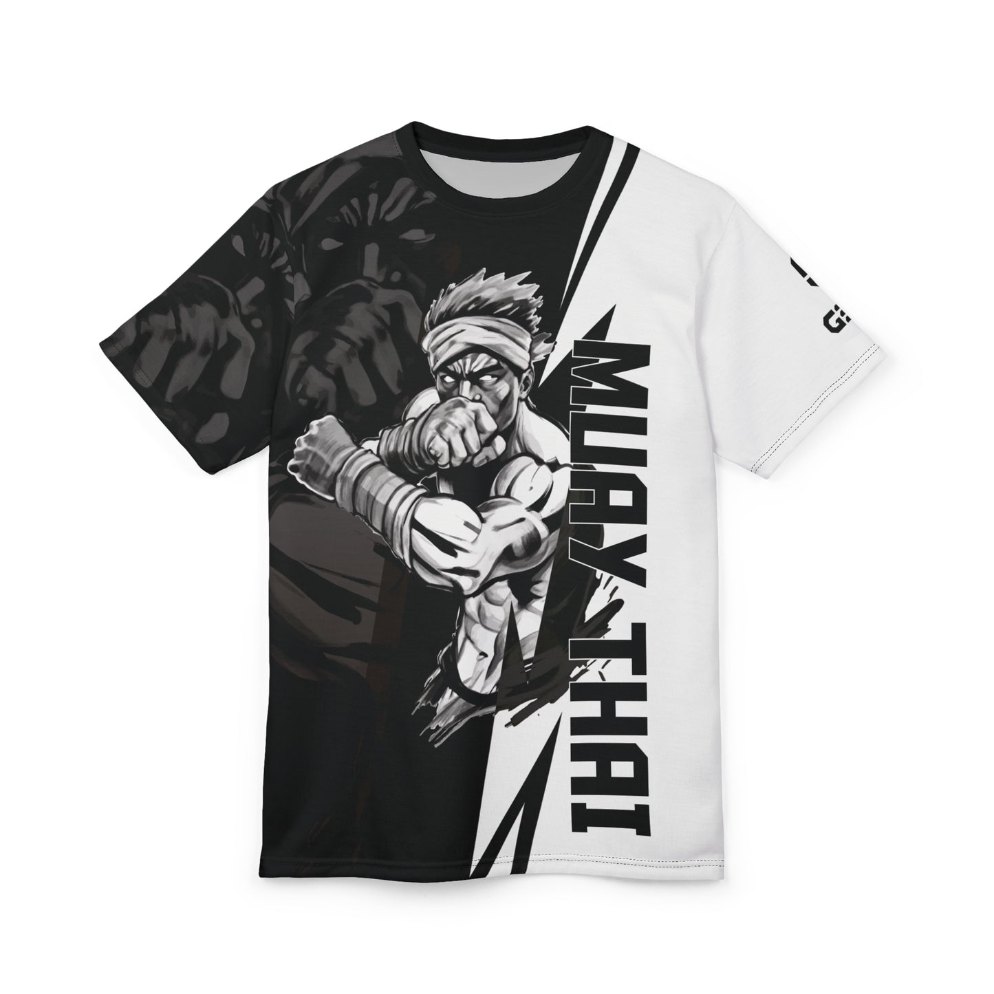 Koszulka z grafiką unisex Muay Thai – odważny wzór sztuk walki