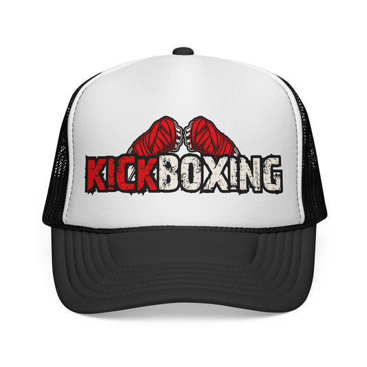 Czapka typu trucker do kickboxingu — czapka z logo retro Gloves dla zawodników i entuzjastów siłowni