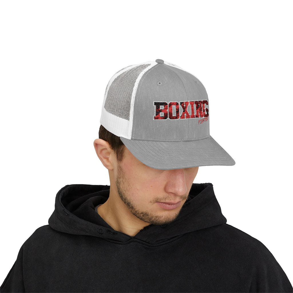 Czapka typu snapback trucker z motywem boksera - BX14 