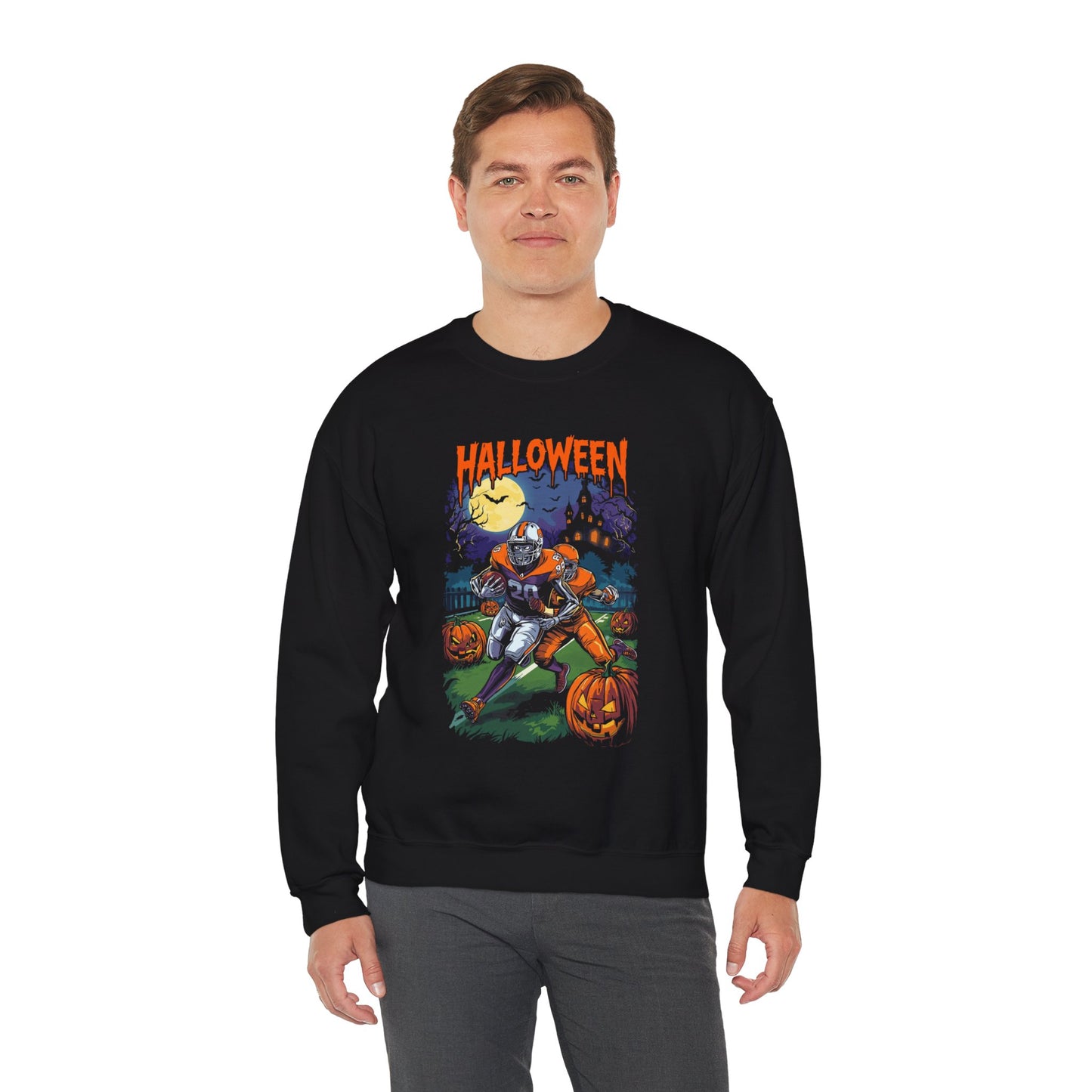 Halloween-Themed Unisex Crewneck Sweatshirt H19