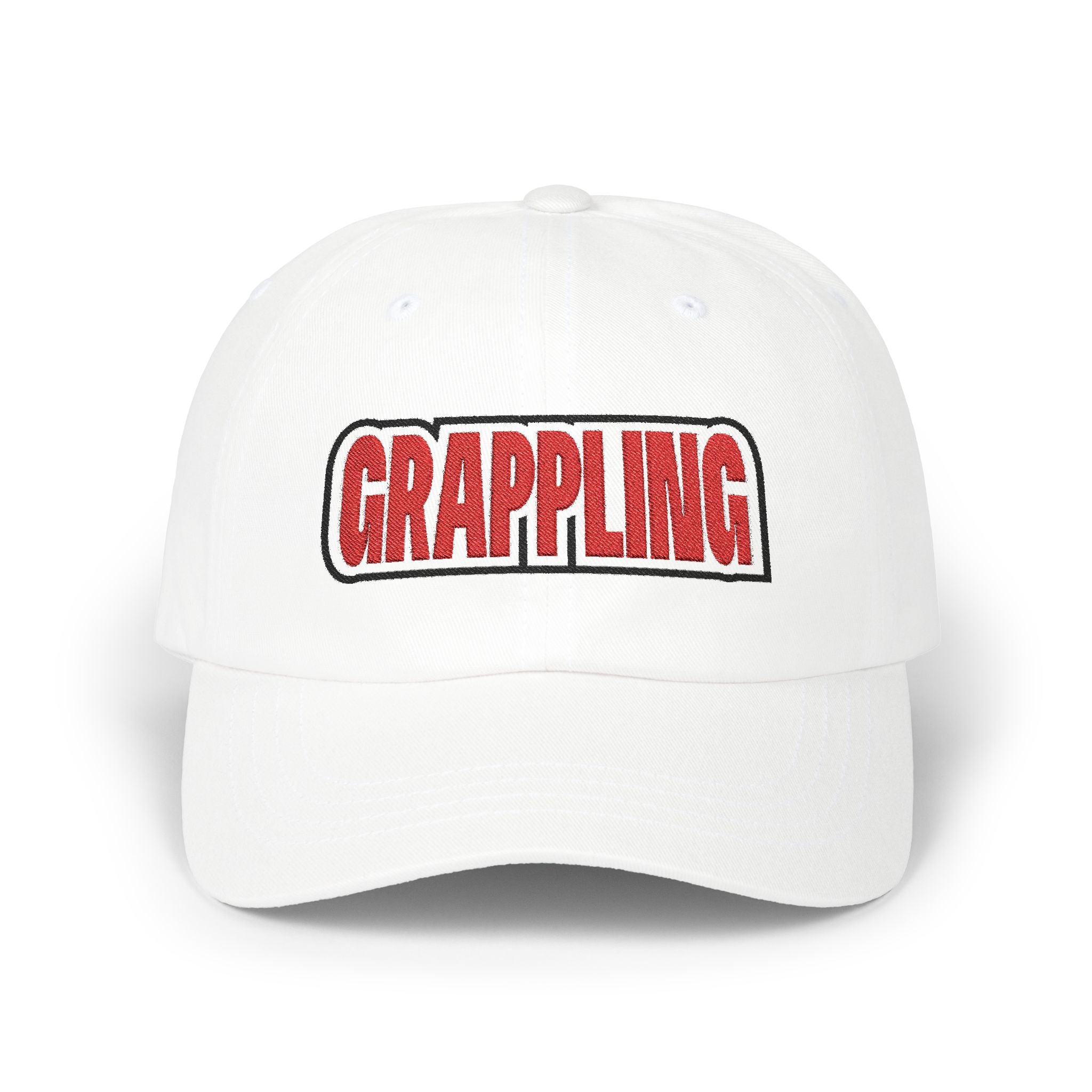 Czapka Grappling GRP2 Classic Dad Cap – biała, regulowana czapka dla miłośników sportu