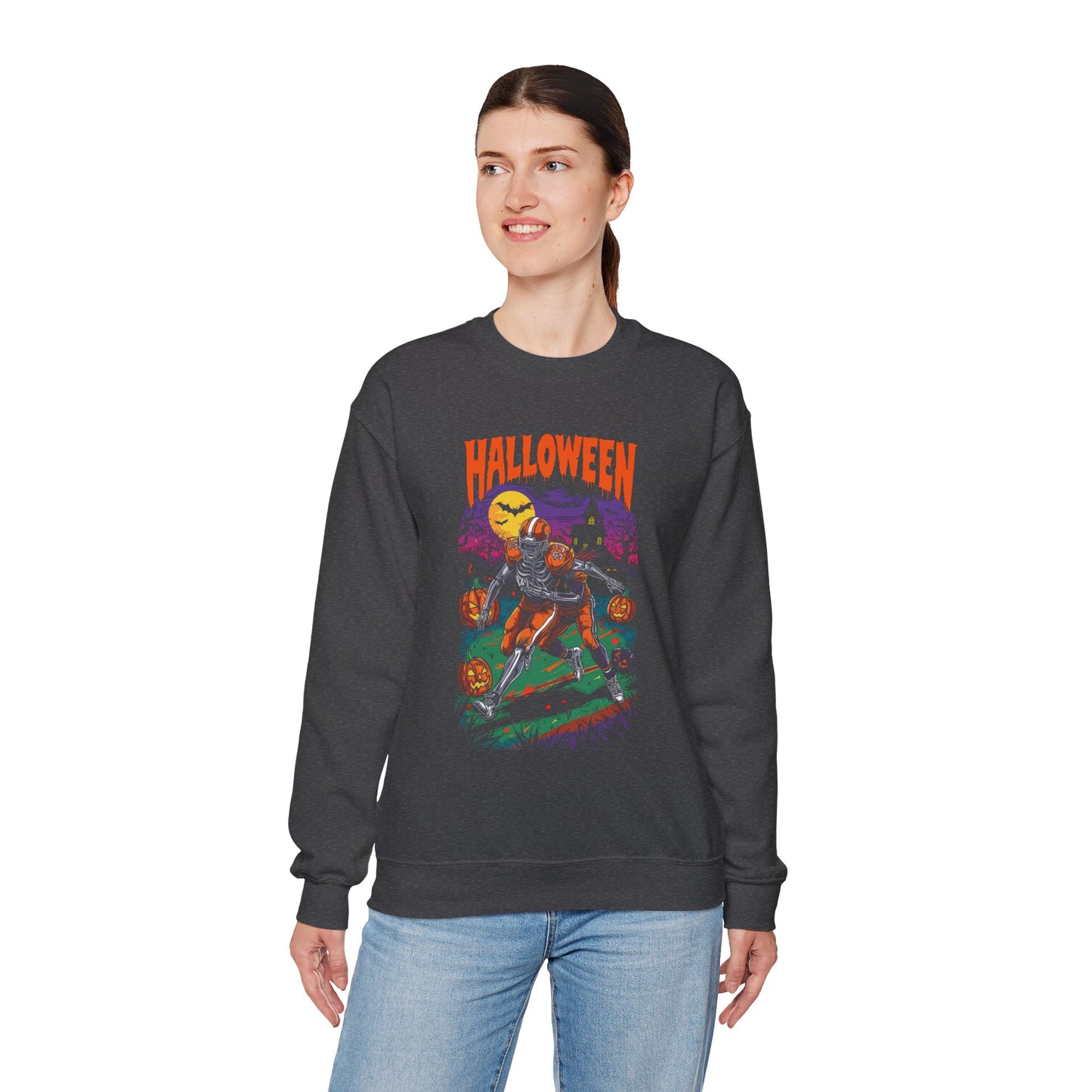 Halloween Graphic Crewneck Sweatshirt H22