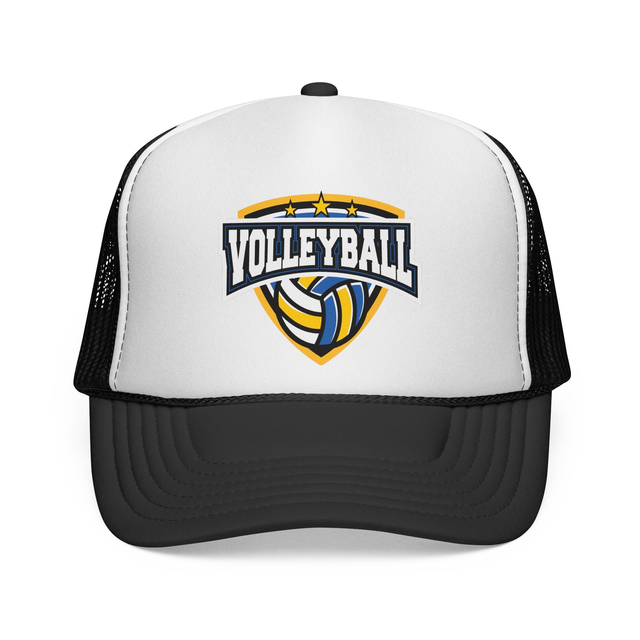 Czapka typu trucker Volleyball 2 — haftowana czapka z logo siatkówki dla graczy i kibiców