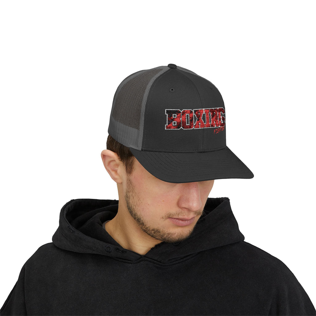 Czapka typu snapback trucker z motywem boksera - BX14 