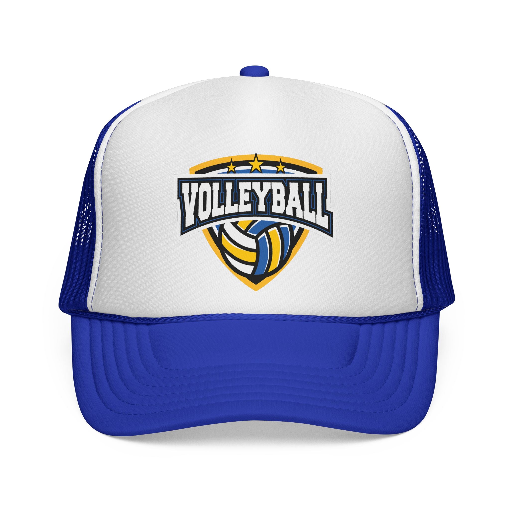 Czapka typu trucker Volleyball 2 — haftowana czapka z logo siatkówki dla graczy i kibiców