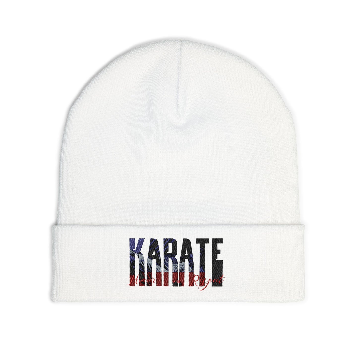 Karate Knit Beanie - Embroidered Hat K18