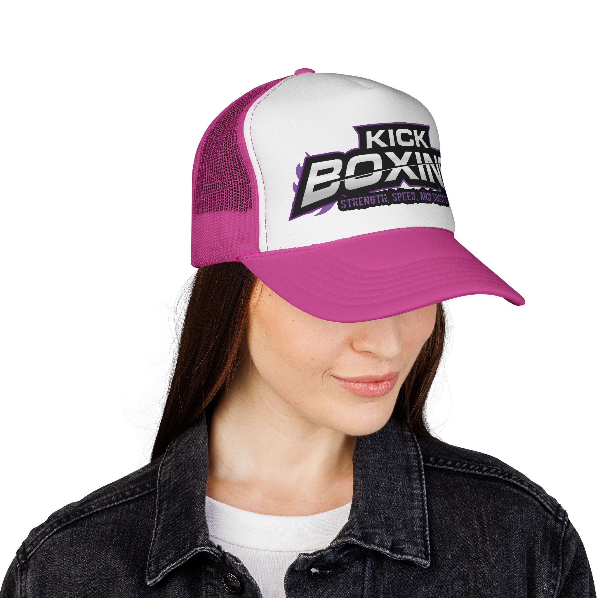 Czapka typu trucker do kickboxingu — siateczka o sile, szybkości i sukcesie
