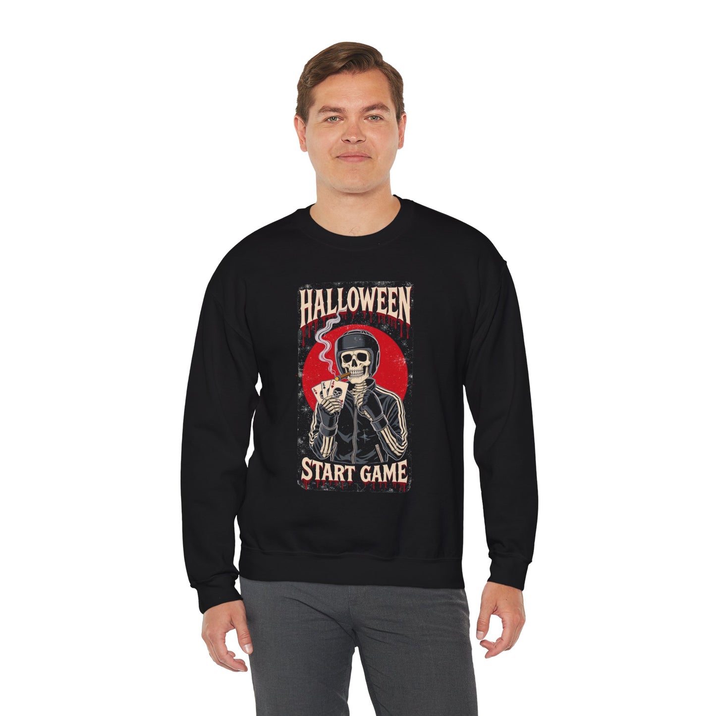 Halloween Skeleton Crewneck Sweatshirt H25