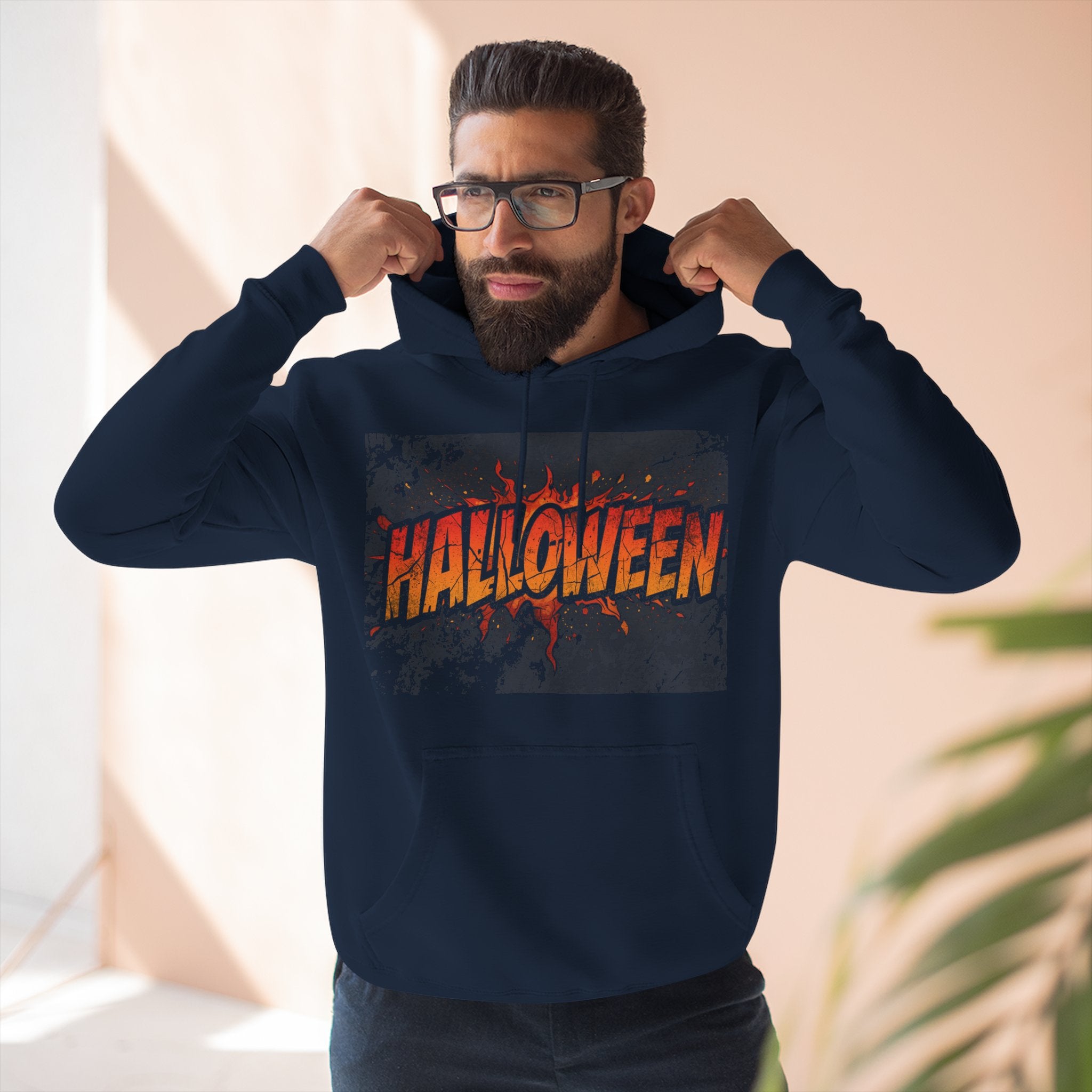 Halloween Football Fleece Hoodie H14