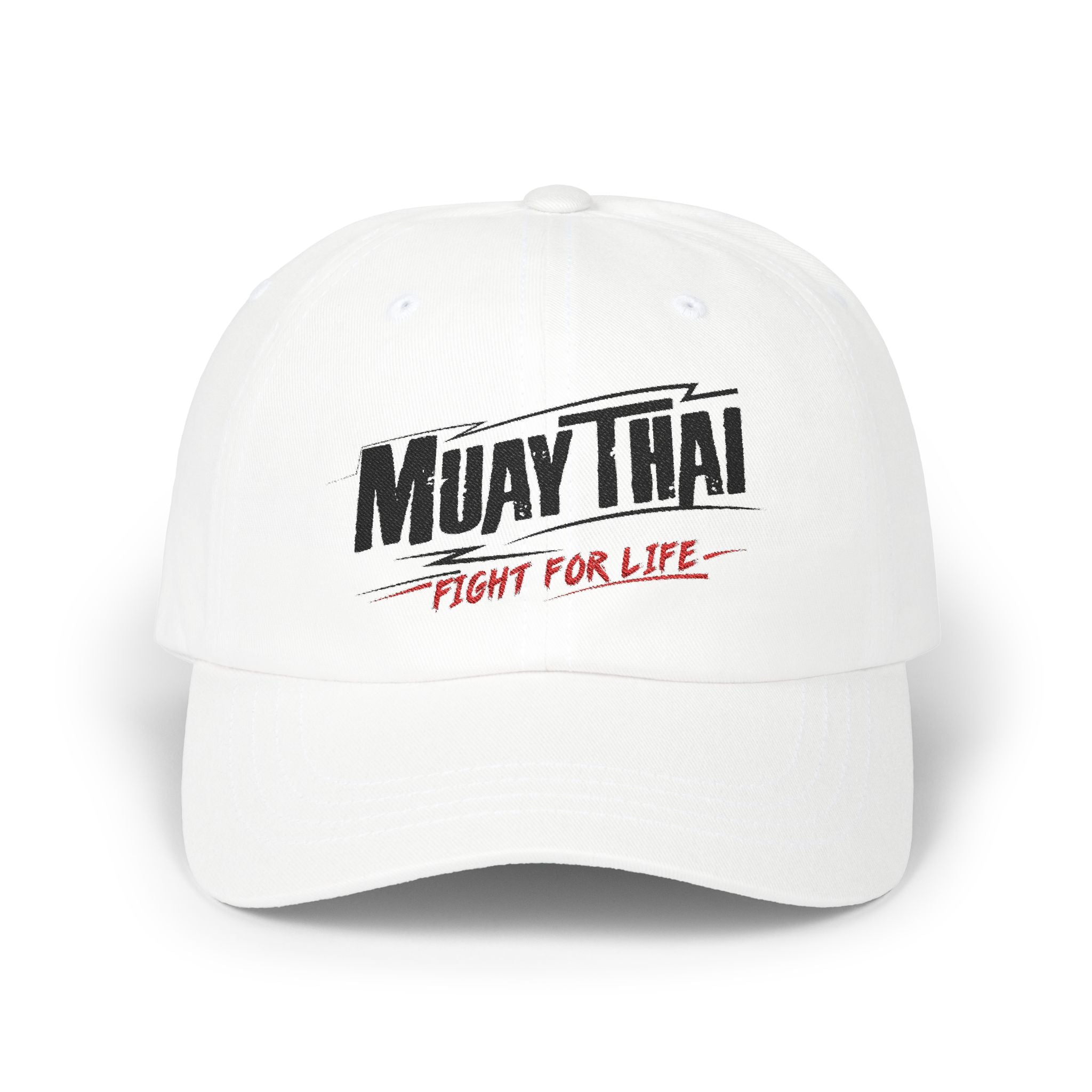 Czapka Muay Thai Classic Dad - Fight For Life White Hat