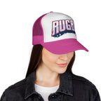Rugby Trucker Hat — Vintage Athletic Mesh Cap for Players & Fans