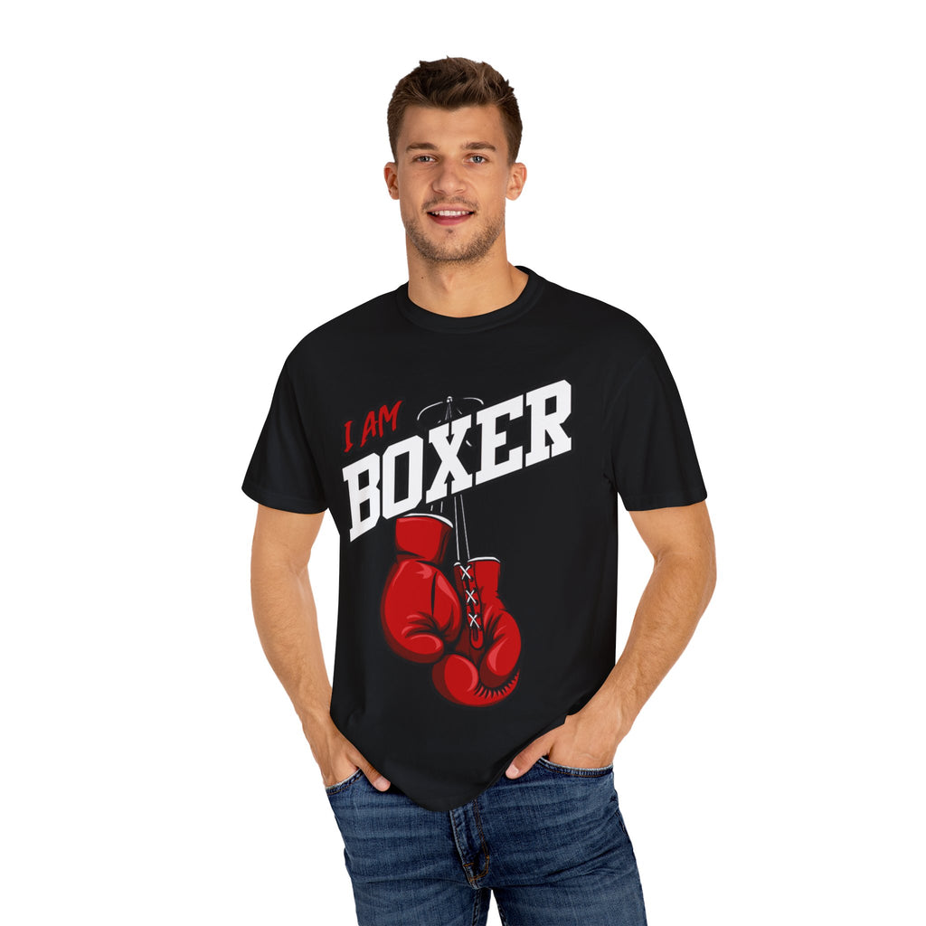 Koszulka unisex z nadrukiem "Boxing bx2 Therapy" barwiona na odzieży