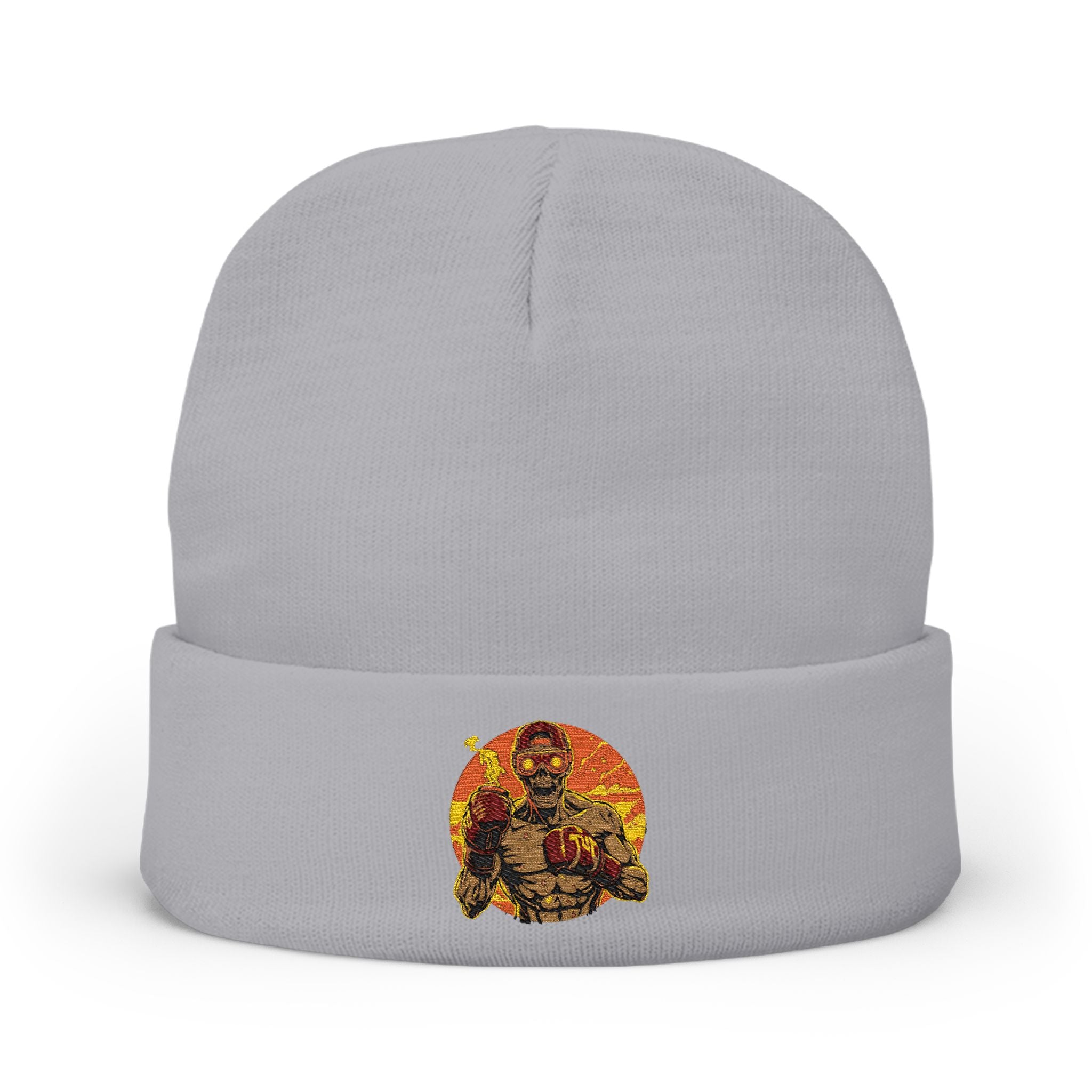 Czapka dzianinowa z haftem H30