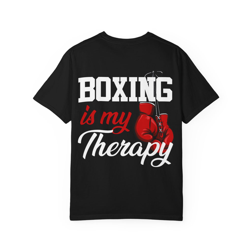 Koszulka unisex z nadrukiem "Boxing bx2 Therapy" barwiona na odzieży