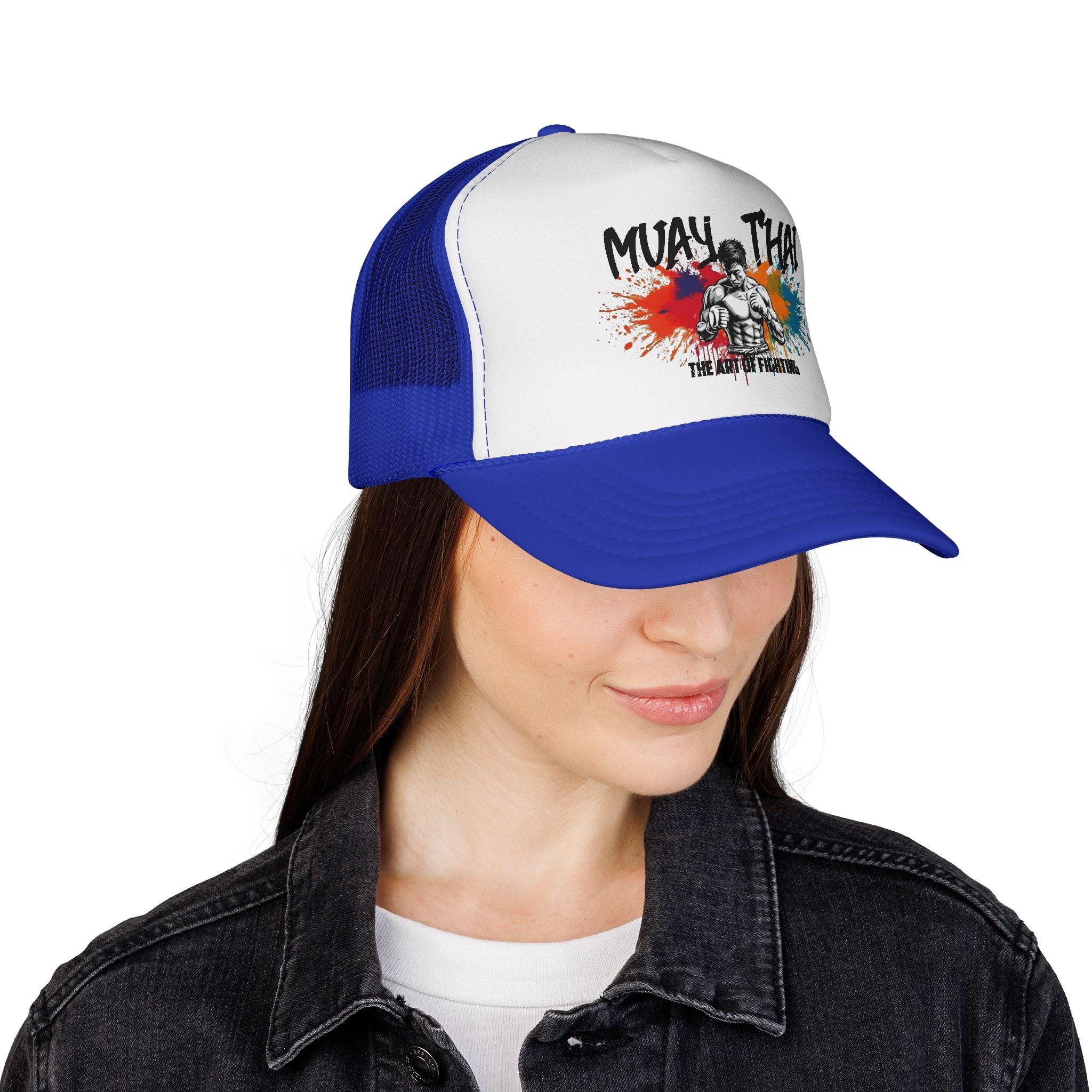 Czapka Muay Thai Trucker – Color Splash Fighter Mesh Hat