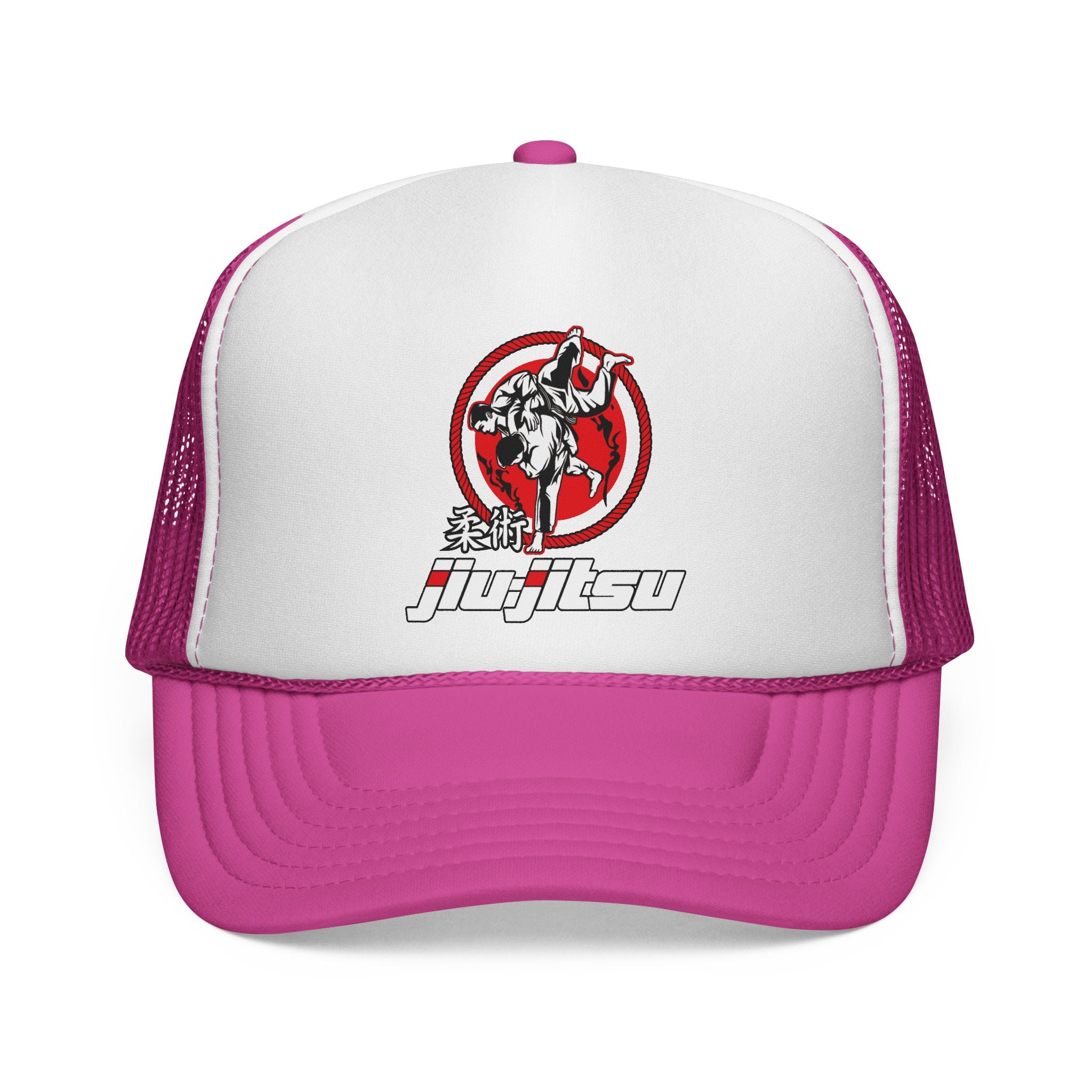 Czapka z daszkiem Jiu-Jitsu Trucker — czapka z łatką w stylu retro sztuk walki